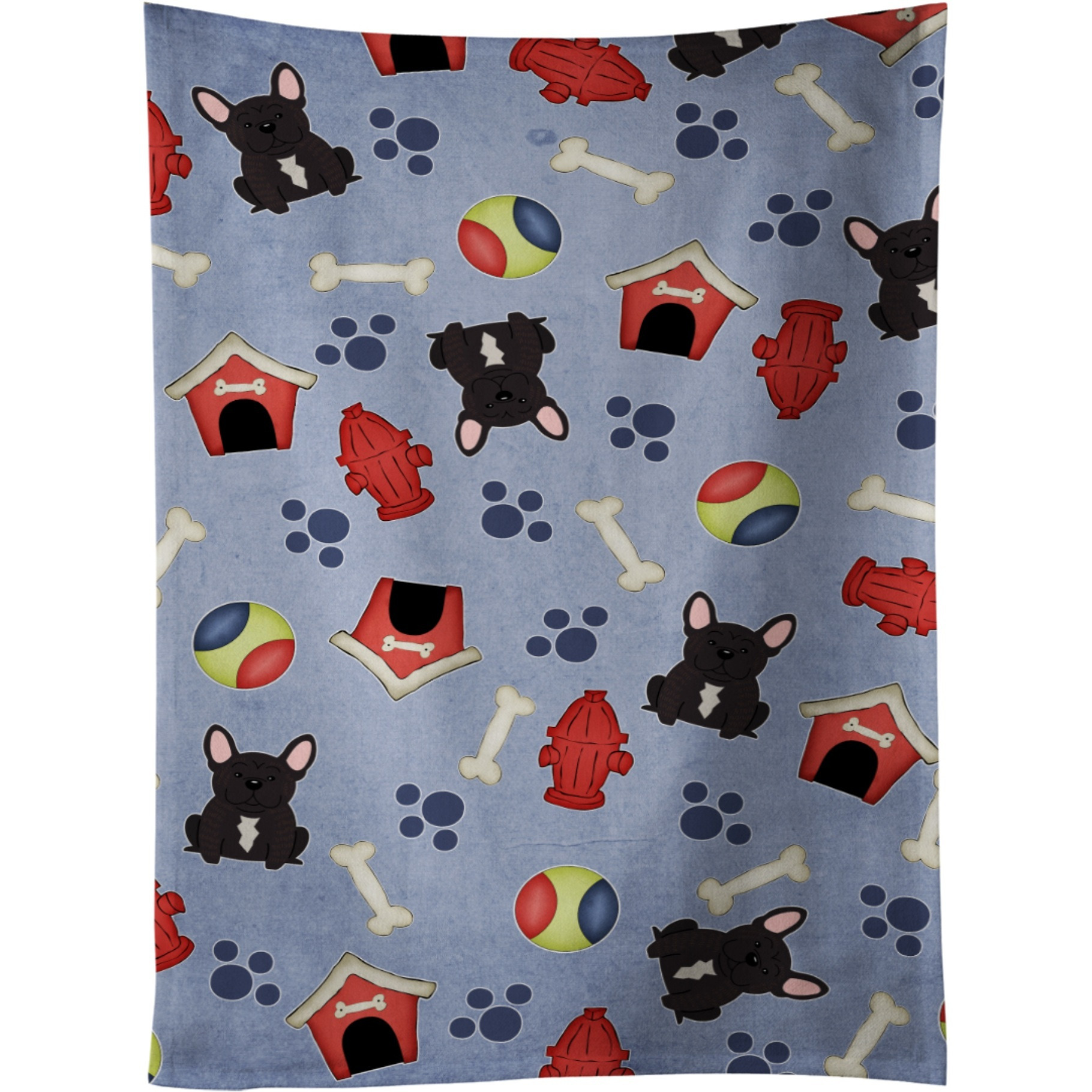 &quotCaroline's Treasures BB2622KTWL French Bulldog Brindle Kitchen Towel, 25"" x 15"", Multicolor"