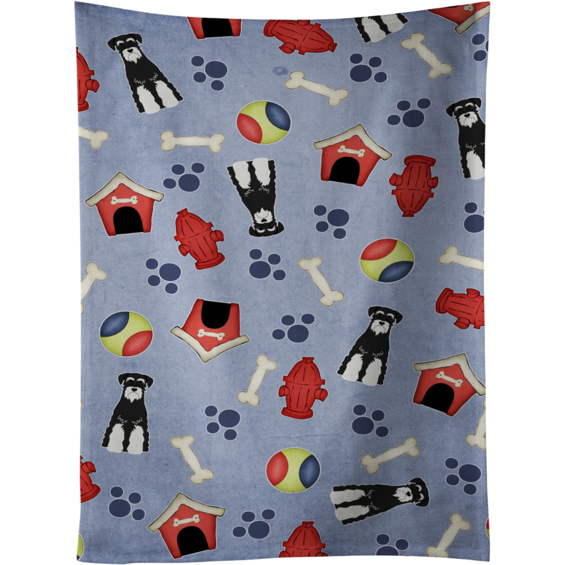 &quotCaroline's Treasures BB2646KTWL Standard Schnauzer Salt and Pepper Kitchen Towel, 25"" x 15"", Multicolor"