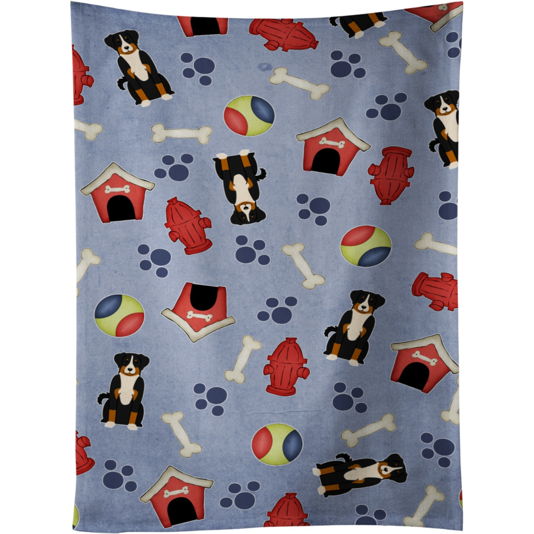 &quotCaroline's Treasures BB2656KTWL Appenzeller Sennenhund Kitchen Towel, 25"" x 15"", Multicolor"
