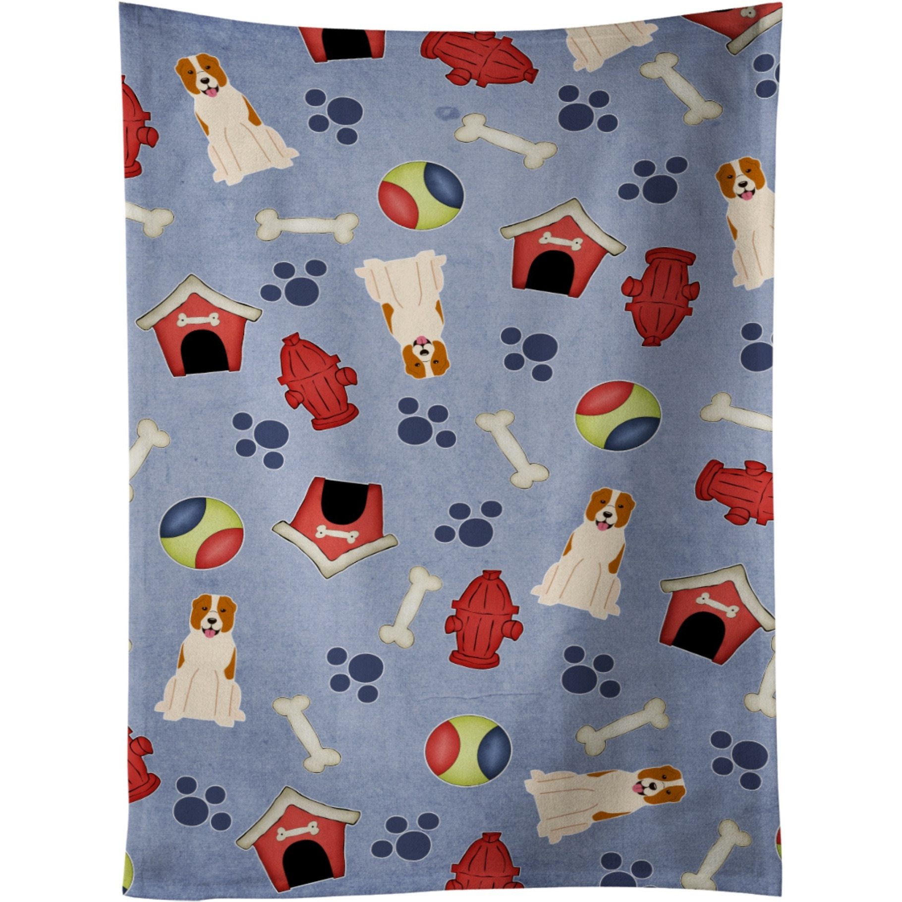 &quotCaroline's Treasures BB2662KTWL Central Asian Shepherd Dog Kitchen Towel, 25"" x 15"", Multicolor"