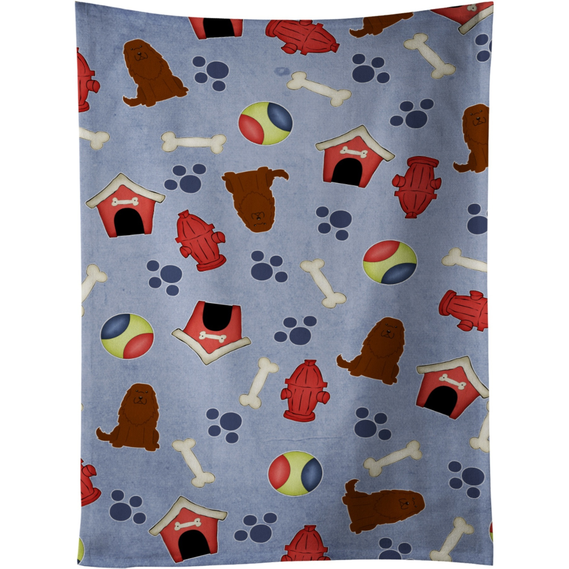 &quotCaroline's Treasures BB2663KTWL Caucasian Shepherd Dog Kitchen Towel, 25"" x 15"", Multicolor"