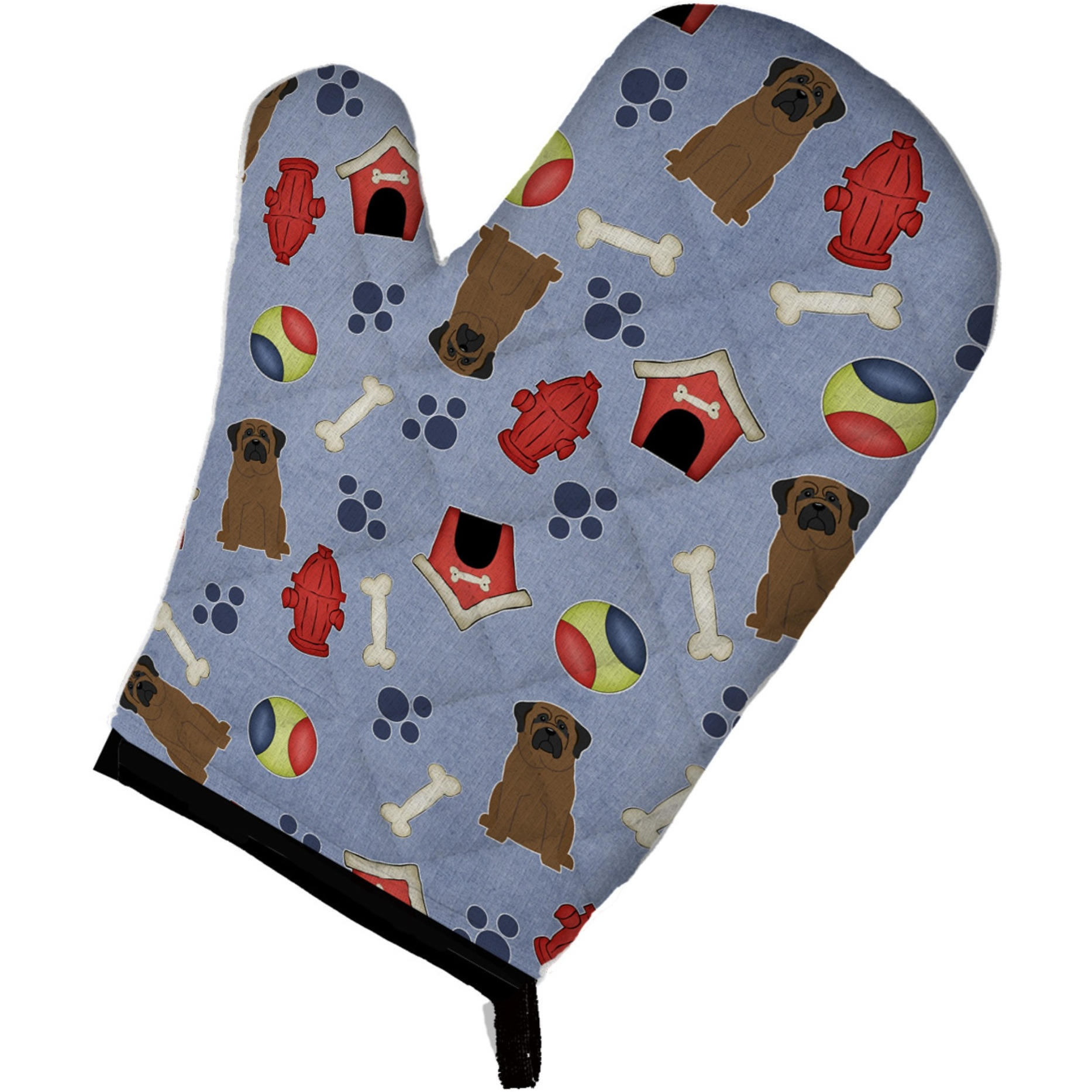 &quotCaroline's Treasures BB2697OVMT Dog House Collection Bullmastiff Oven Mitt, 12"" by 8.5"", Multicolor"