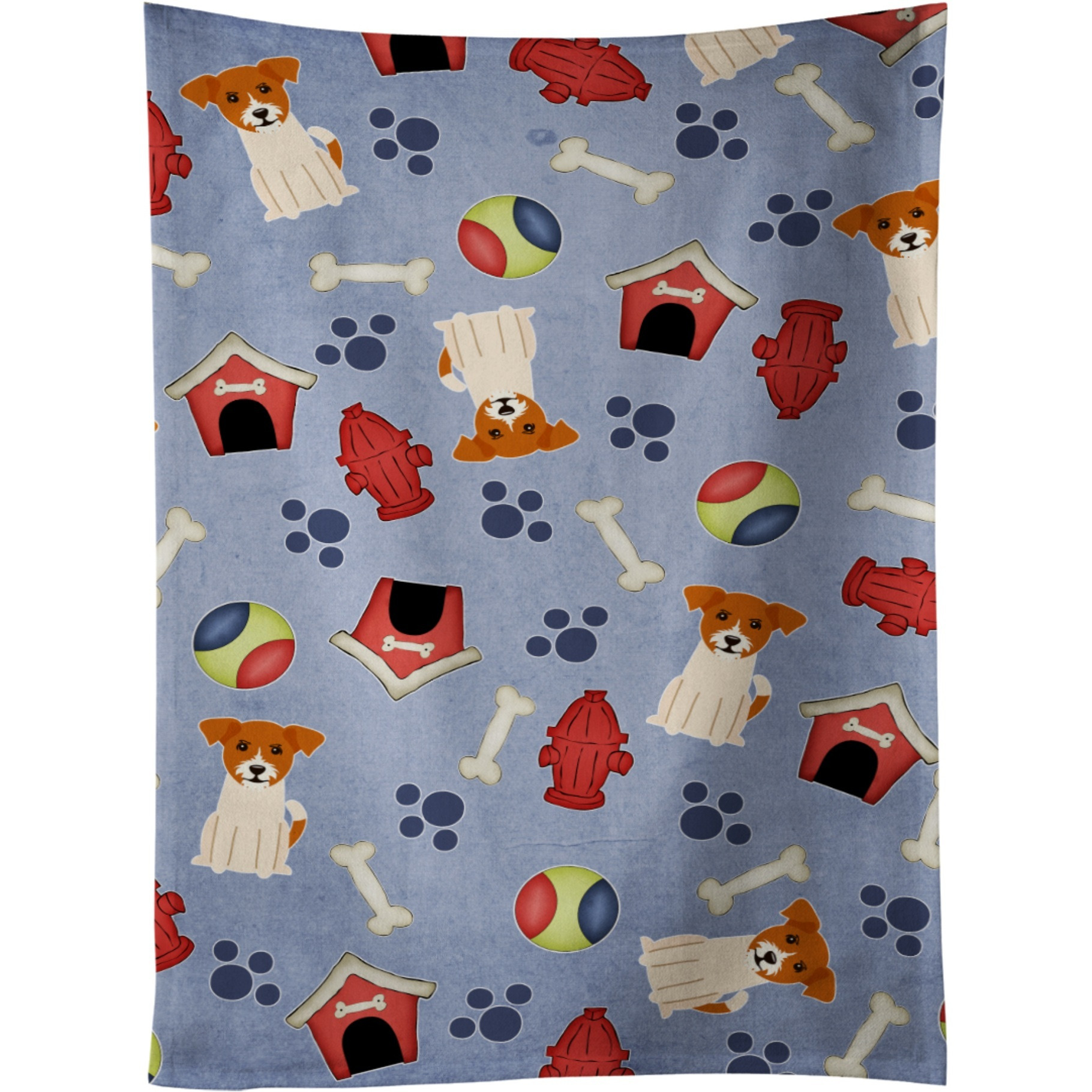&quotCaroline's Treasures BB2721KTWL Jack Russell Terrier Kitchen Towel, 25"" x 15"", Multicolor"