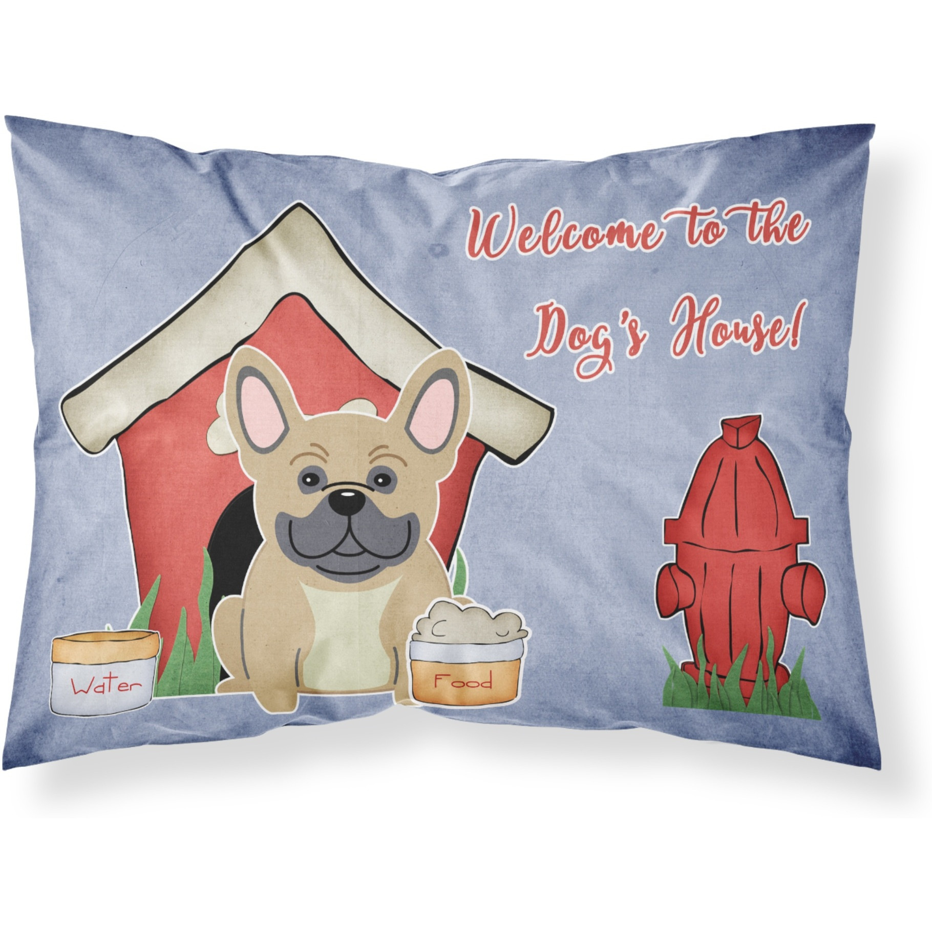 Caroline's Treasures Dog House Collection French Bulldog Cream Fabric Standard Pillowcase BB2764PILLOWCASE