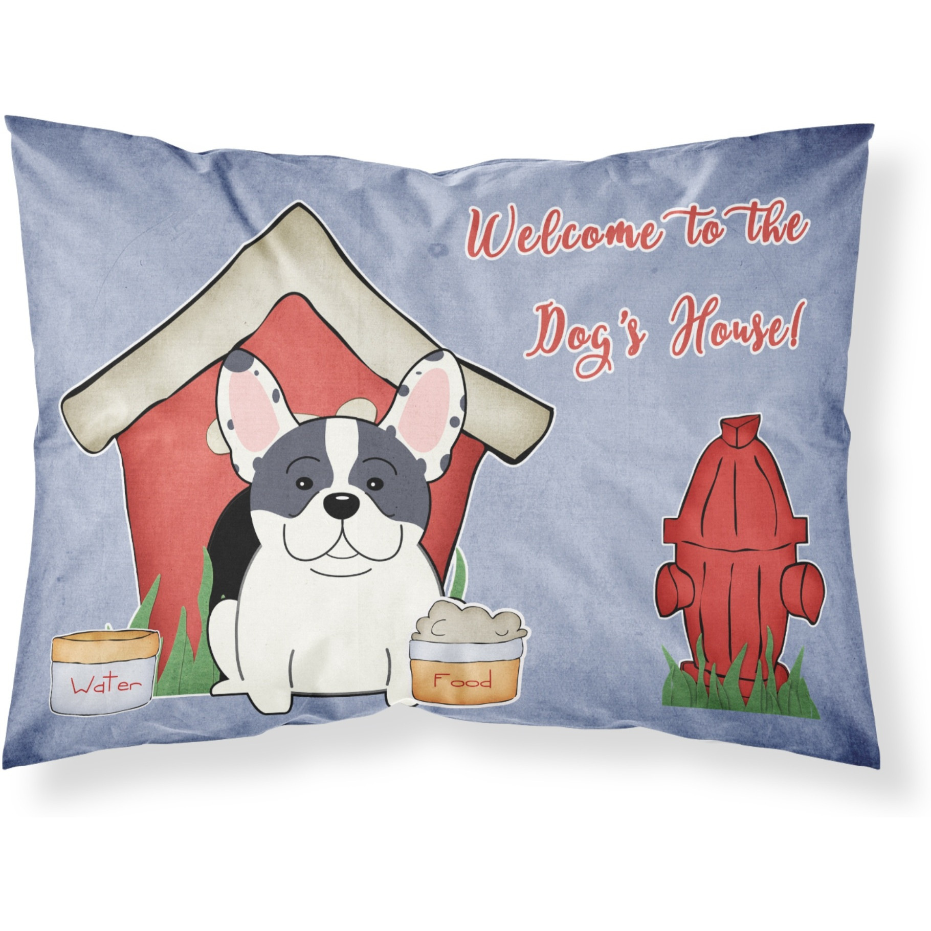 Caroline's Treasures Dog House Collection French Bulldog Piebald Fabric Standard Pillowcase BB2765PILLOWCASE