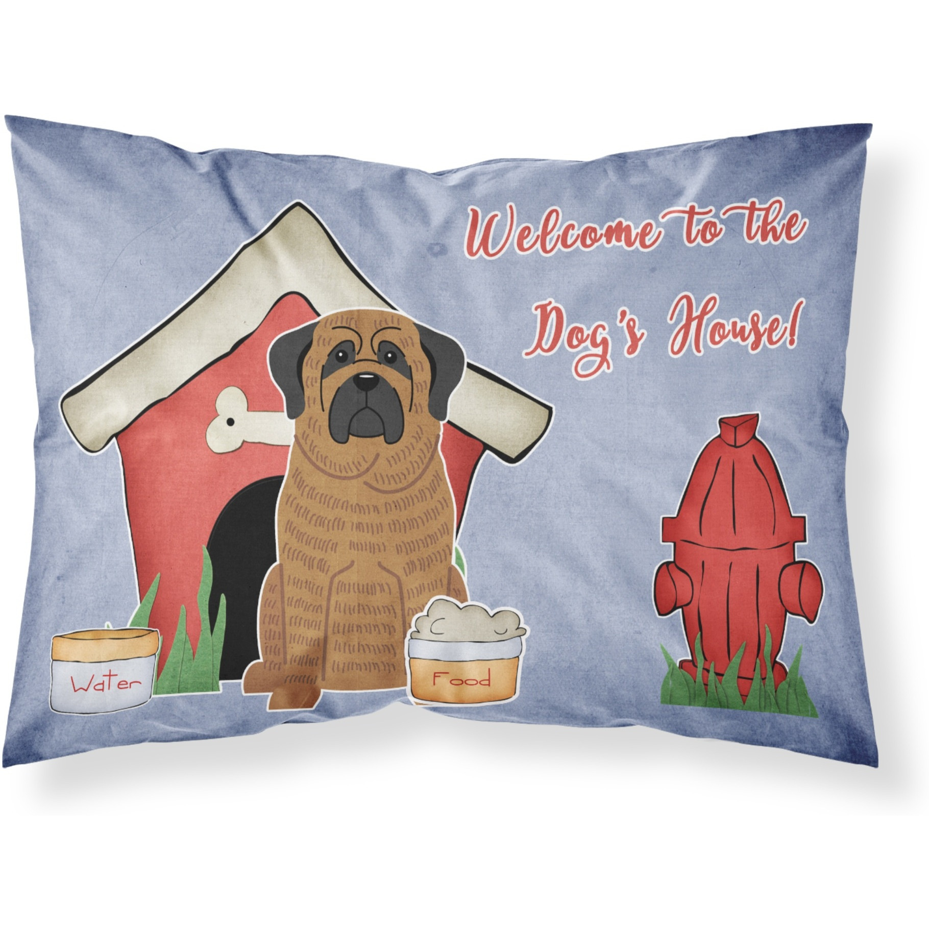&quotCaroline's Treasures Dog House Collection Mastiff Brindle Fabric Standard Pillowcase BB2769PILLOWCASE, Multicolor"