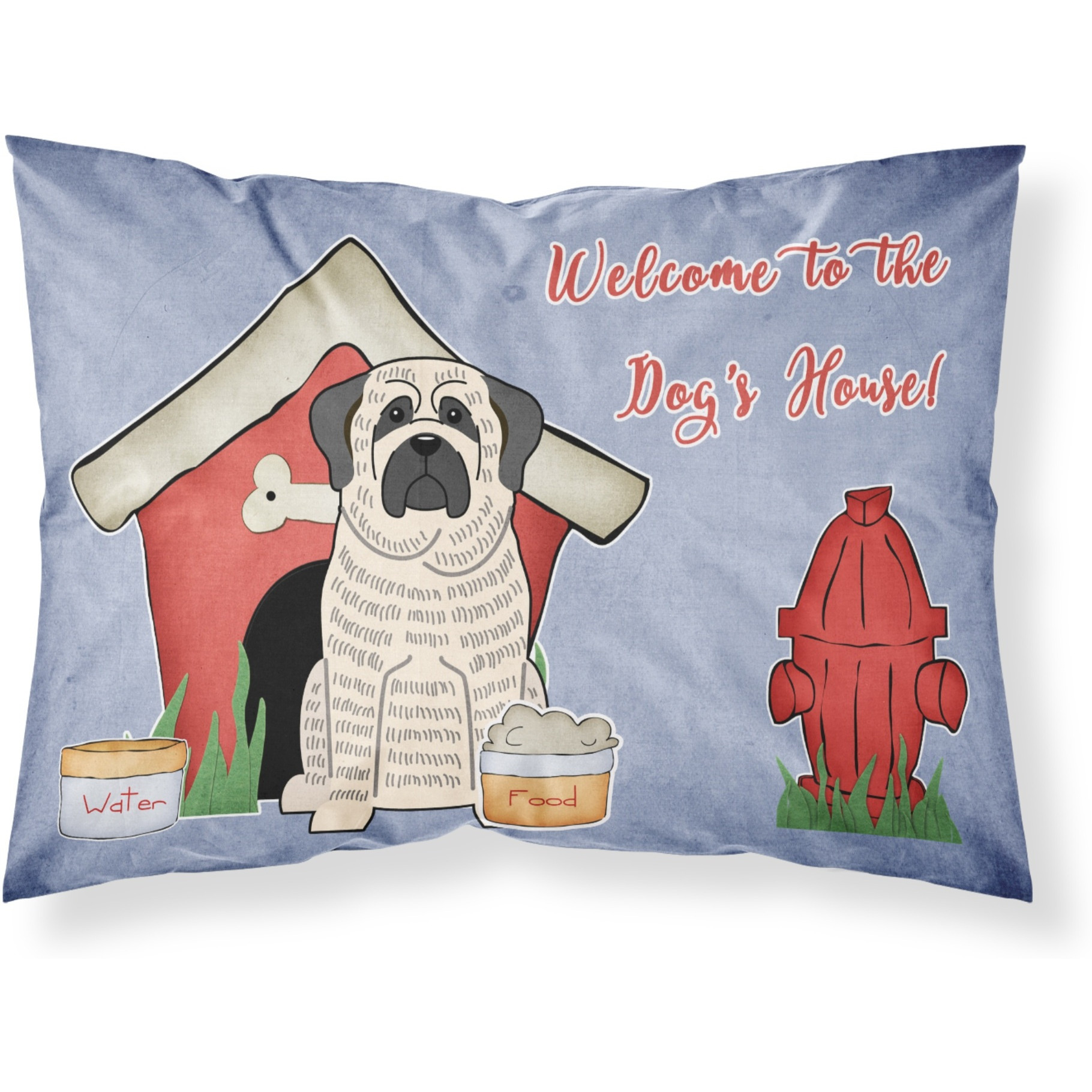 &quotCaroline's Treasures Dog House Collection Mastiff Brindle White Fabric Standard Pillowcase BB2770PILLOWCASE, Multicolor"
