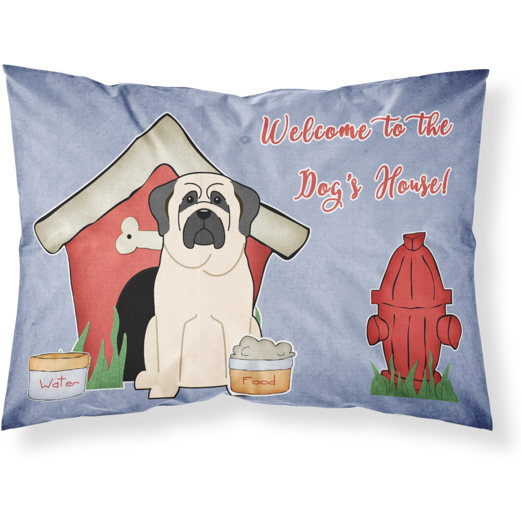 Caroline's Treasures Dog House Collection Mastiff White Fabric Standard Pillowcase BB2771PILLOWCASE