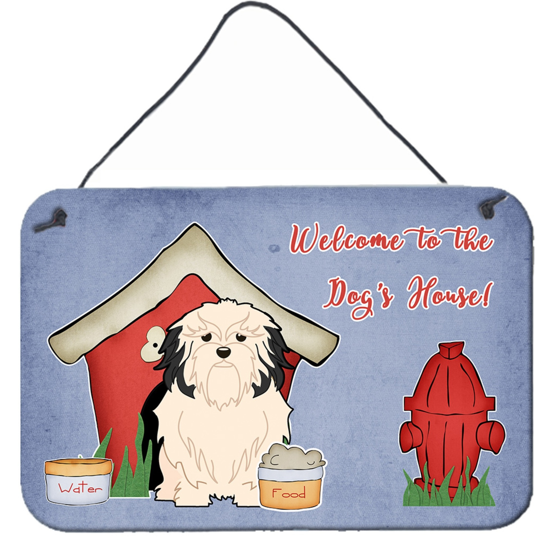 &quotCaroline's Treasures Dog House Collection Lowchen Wall or Door Hanging Prints BB2773DS812, 8"" x 12"""