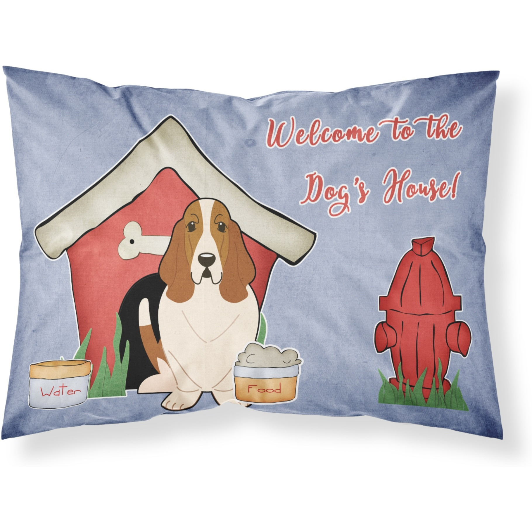 &quotCaroline's Treasures Dog House Collection Basset Hound Fabric Standard Pillowcase BB2775PILLOWCASE, Multicolor"