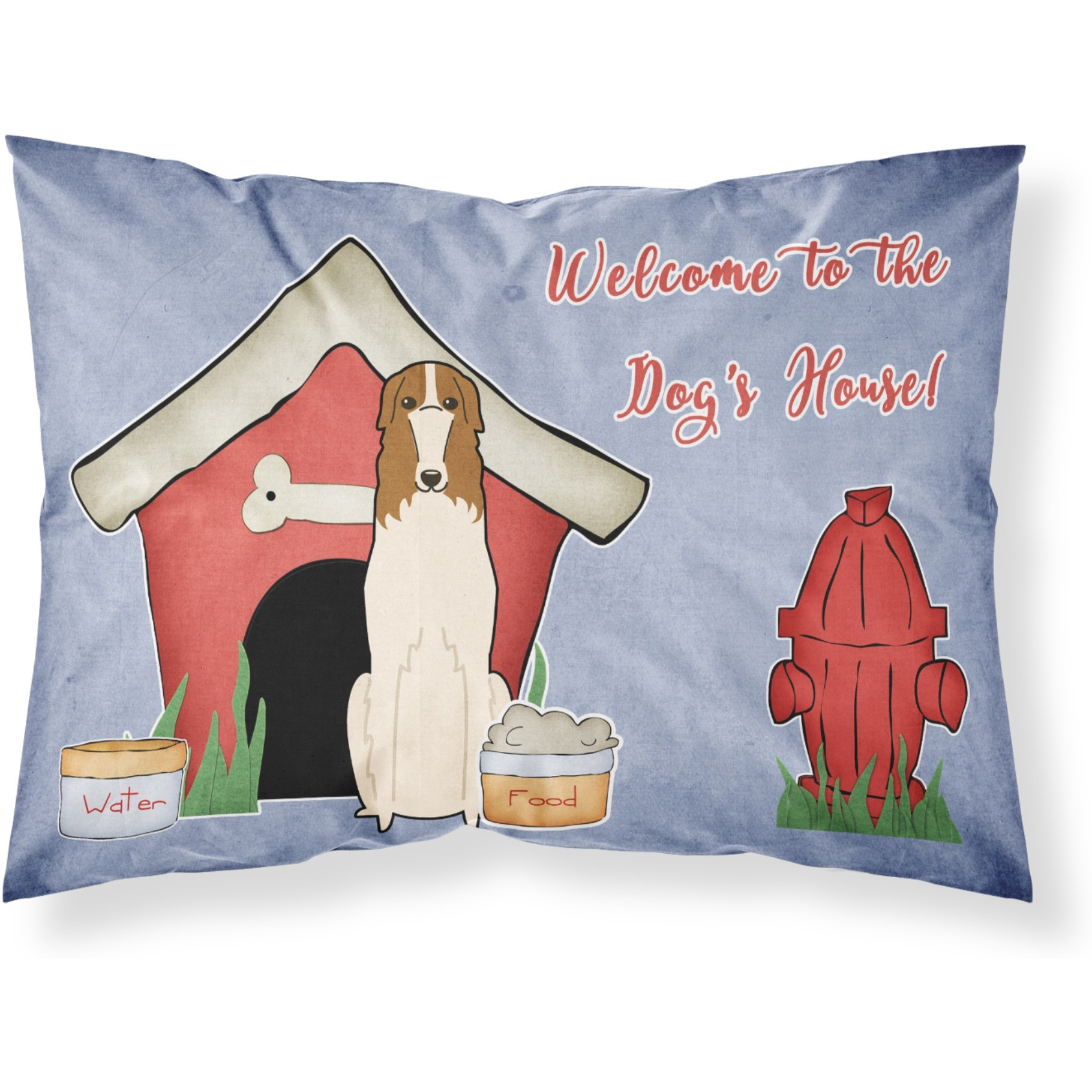 Caroline's Treasures Dog House Collection Borzoi Fabric Standard Pillowcase BB2777PILLOWCASE