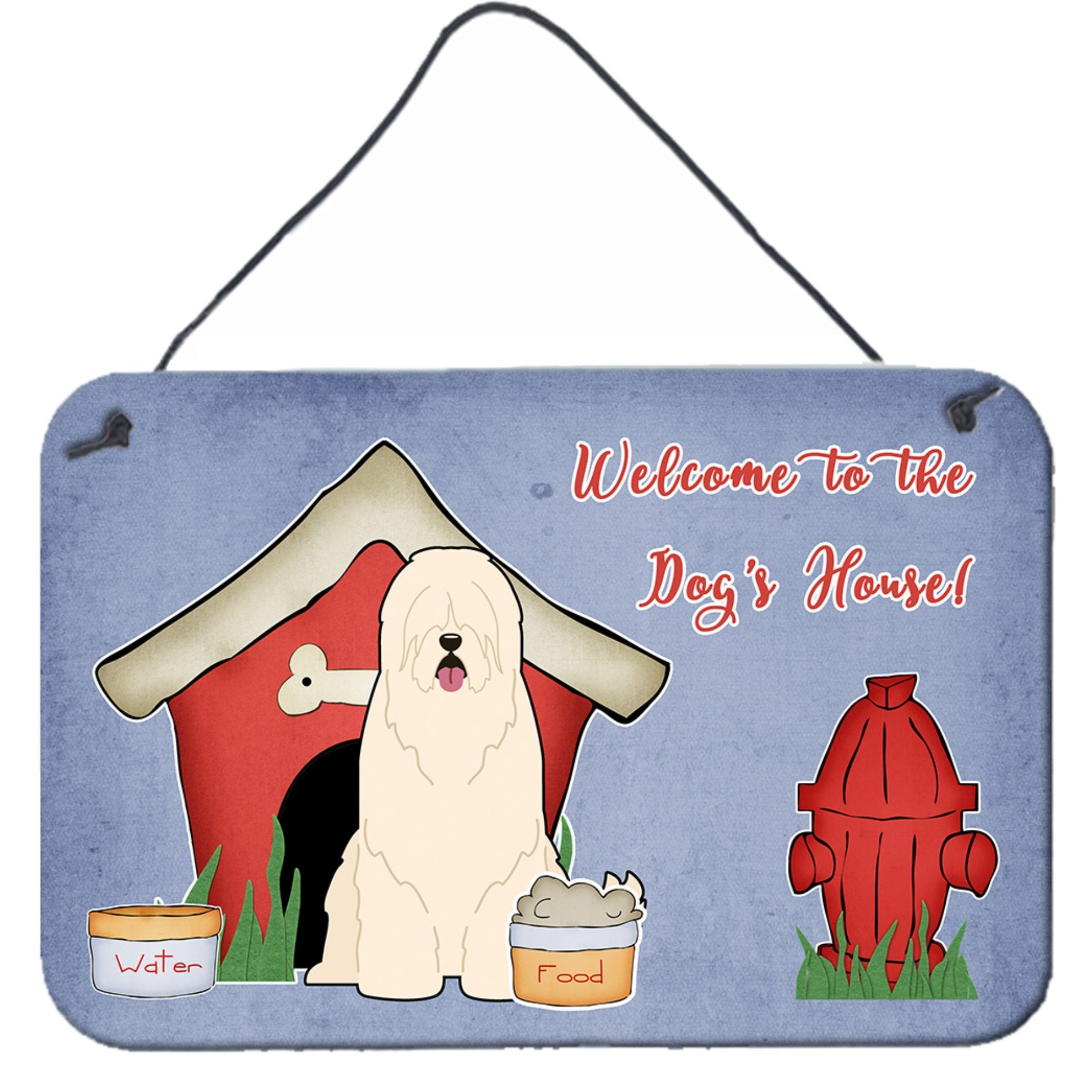&quotCaroline's Treasures Dog House Collection South Russian Sheepdog Wall or Door Hanging Prints BB2778DS812, 8"" x 12"""