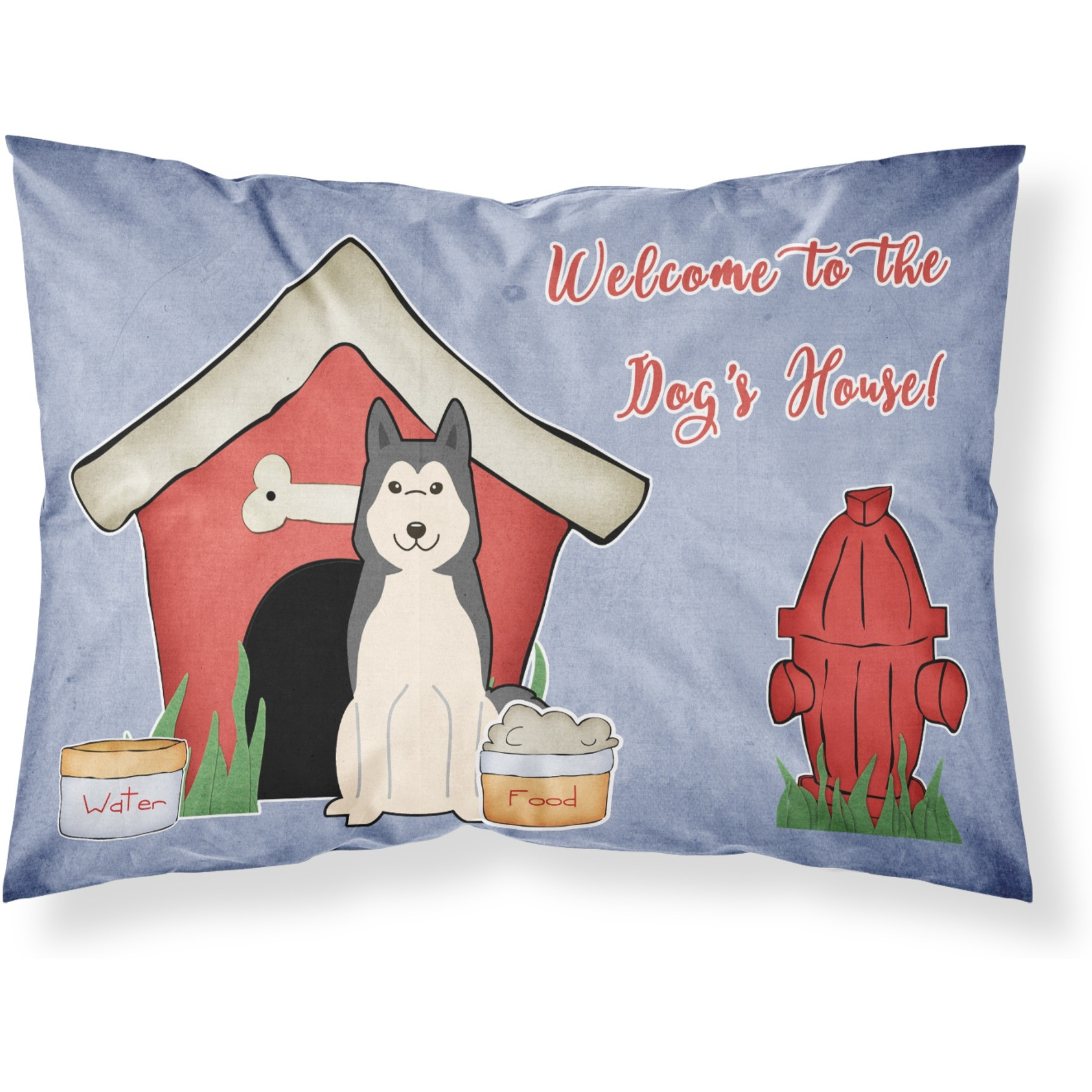 &quotCaroline's Treasures Dog House Collection West Siberian Laika Spitz Fabric Standard Pillowcase BB2779PILLOWCASE, Multicolor"