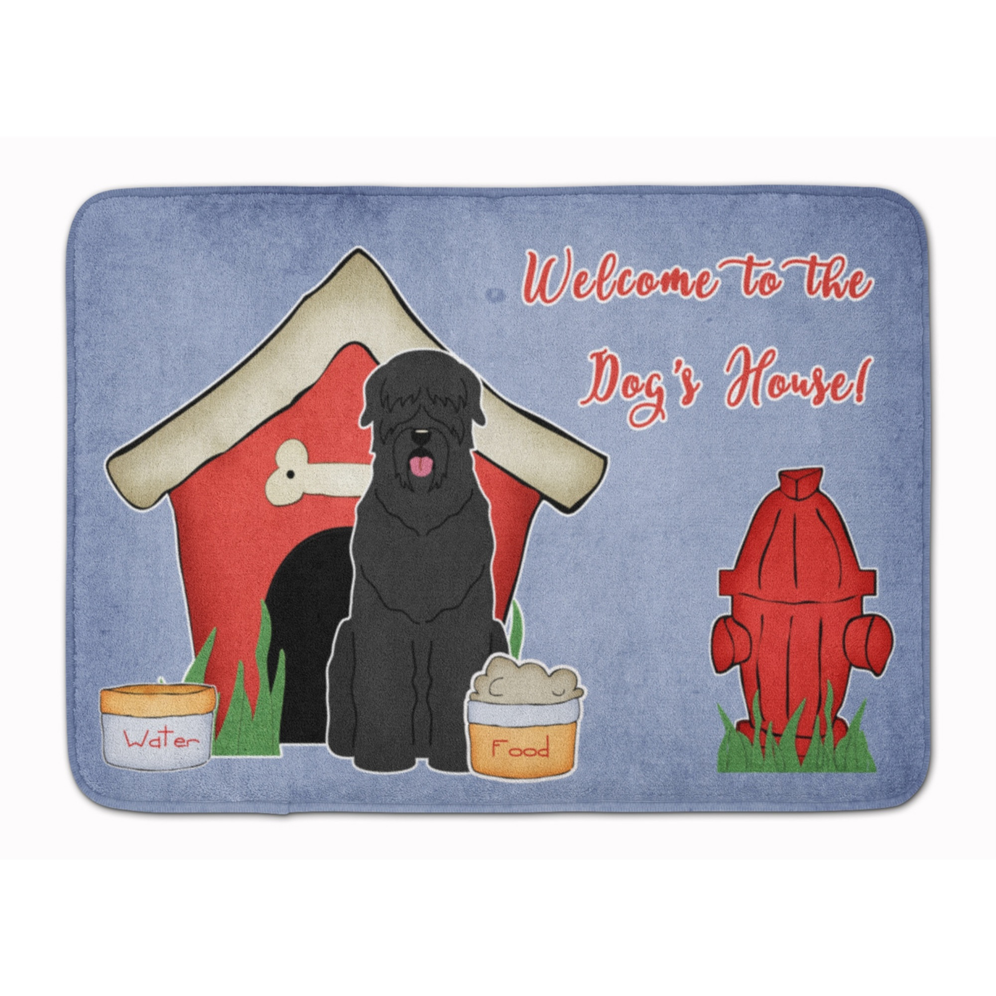 &quotCaroline's Treasures Dog House Black Russian Terrier, 19"" x 27"", Multicolor"