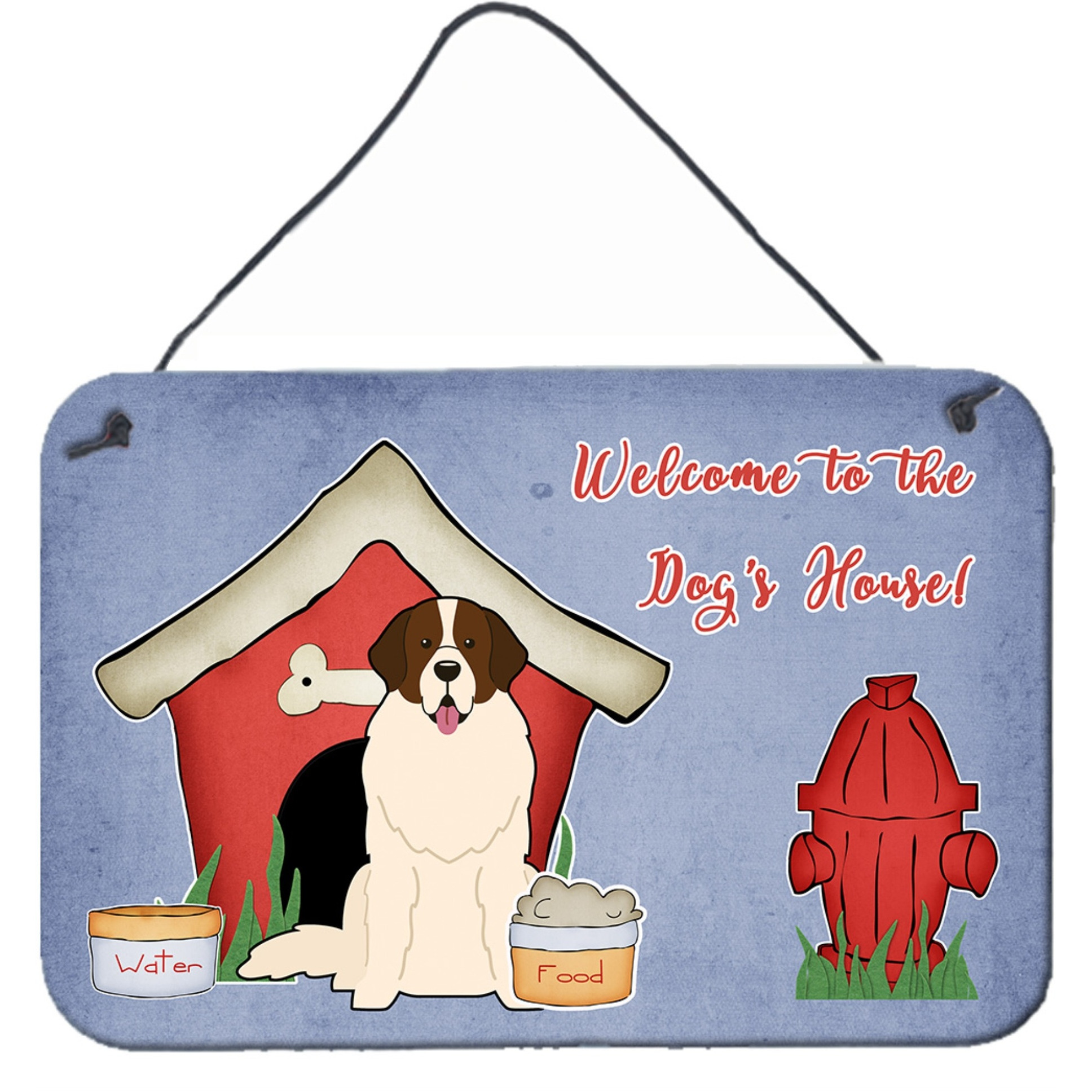 &quotCaroline's Treasures Dog House Collection Moscow Watchdog Wall or Door Hanging Prints BB2781DS812, 8"" x 12"""