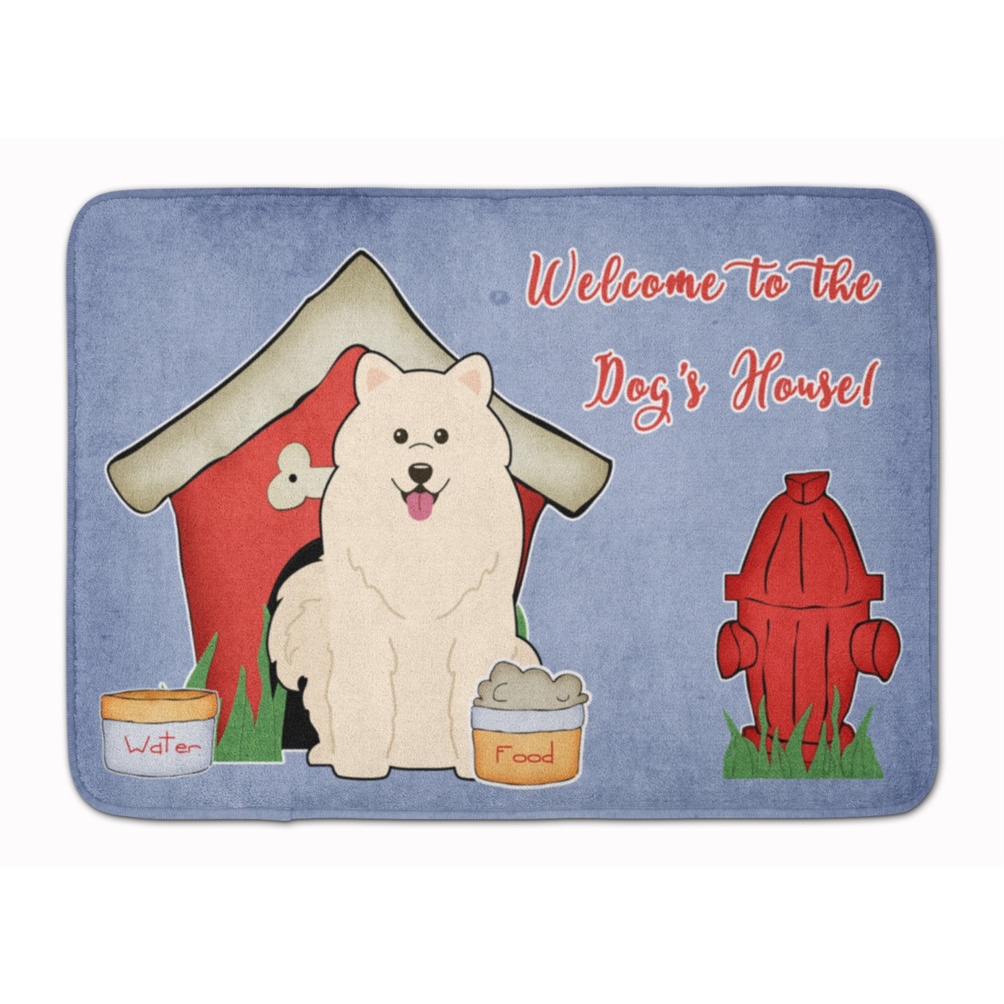 &quotCaroline's Treasures Dog House Collection Samoyed Floor Mat, 19"" x 27"", Multicolor"