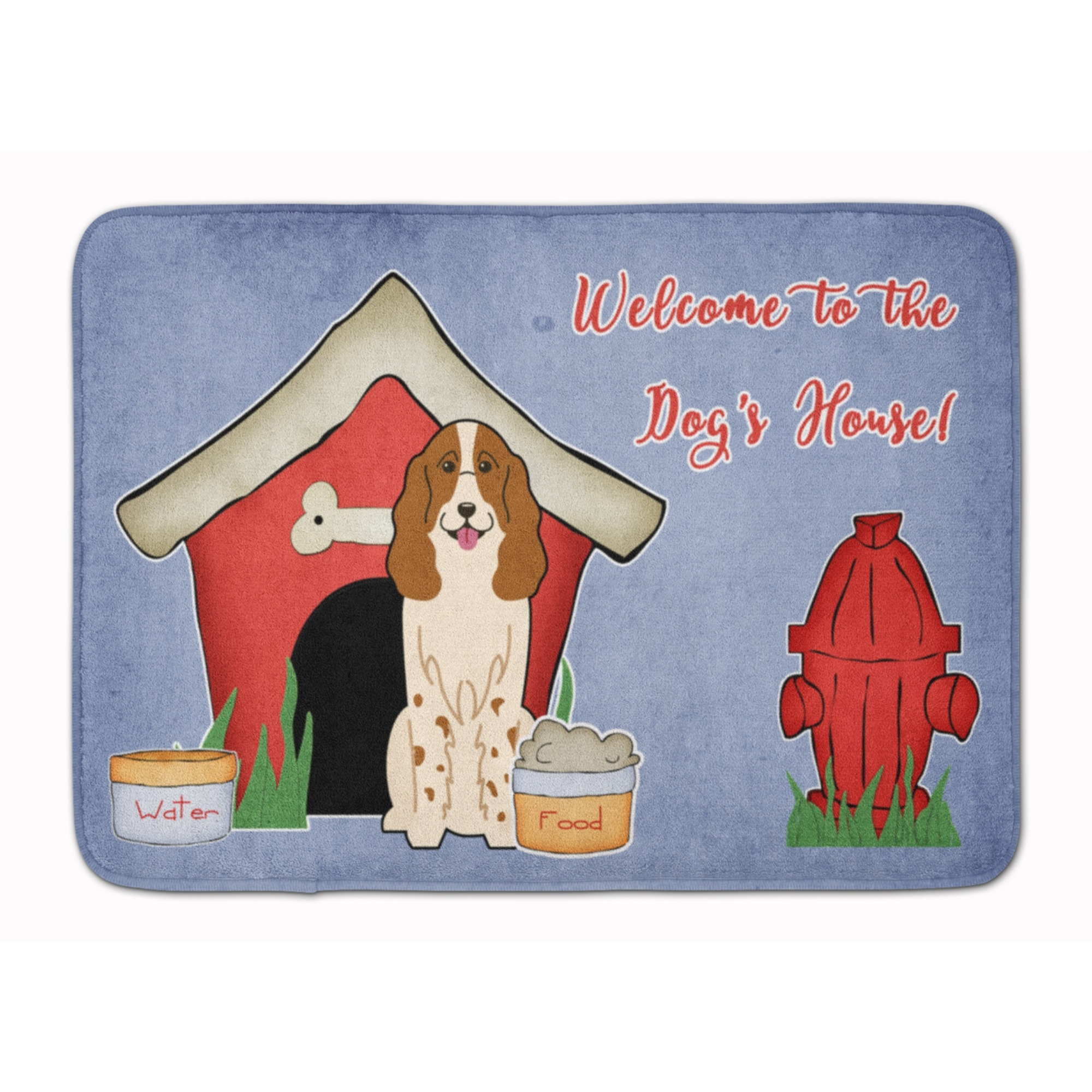 &quotCaroline's Treasures Dog House Collection Russian Spaniel Floor Mat, 19"" x 27"", Multicolor"