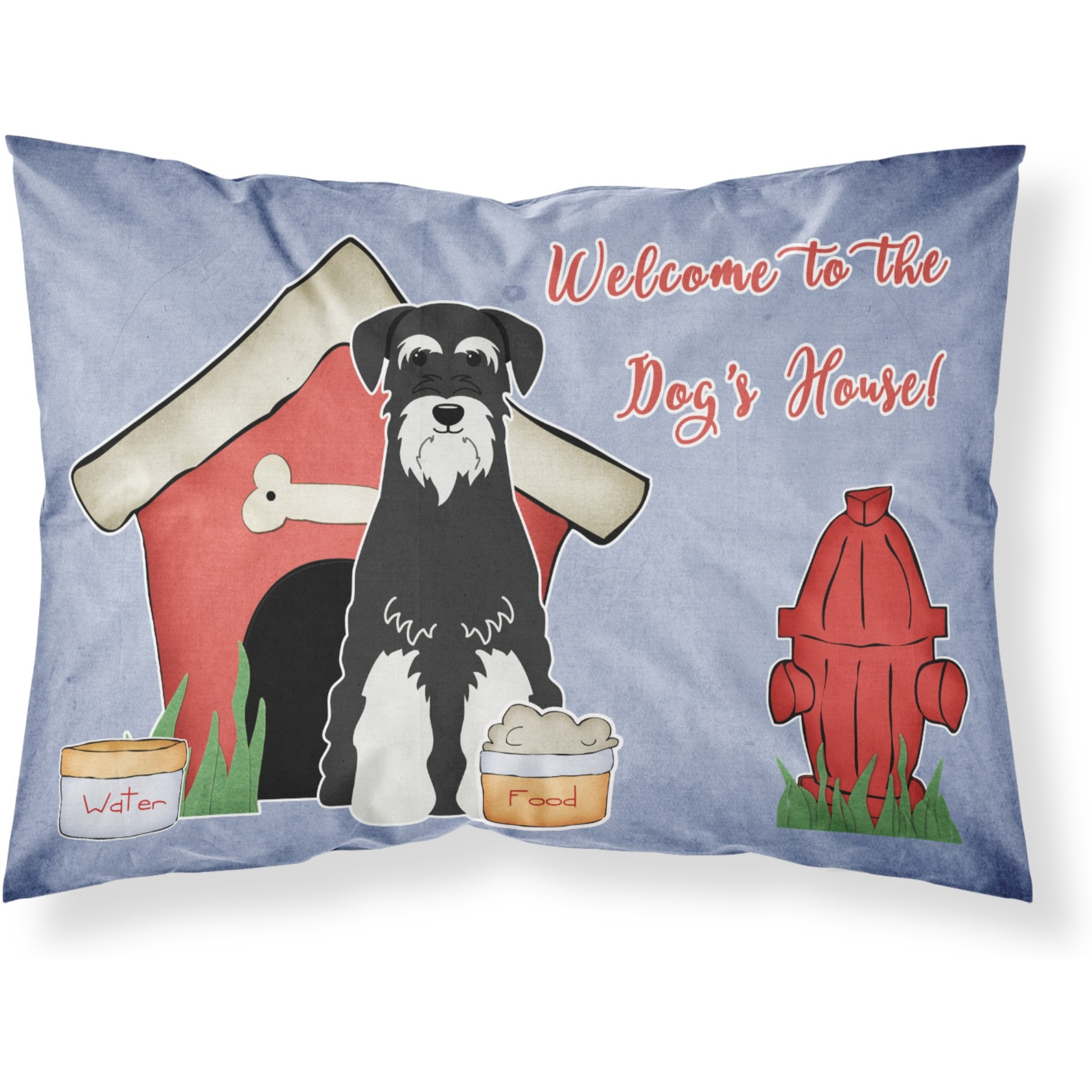Caroline's Treasures Dog House Collection Schnauzer Salt and Pepper Fabric Standard Pillowcase BB2787PILLOWCASE