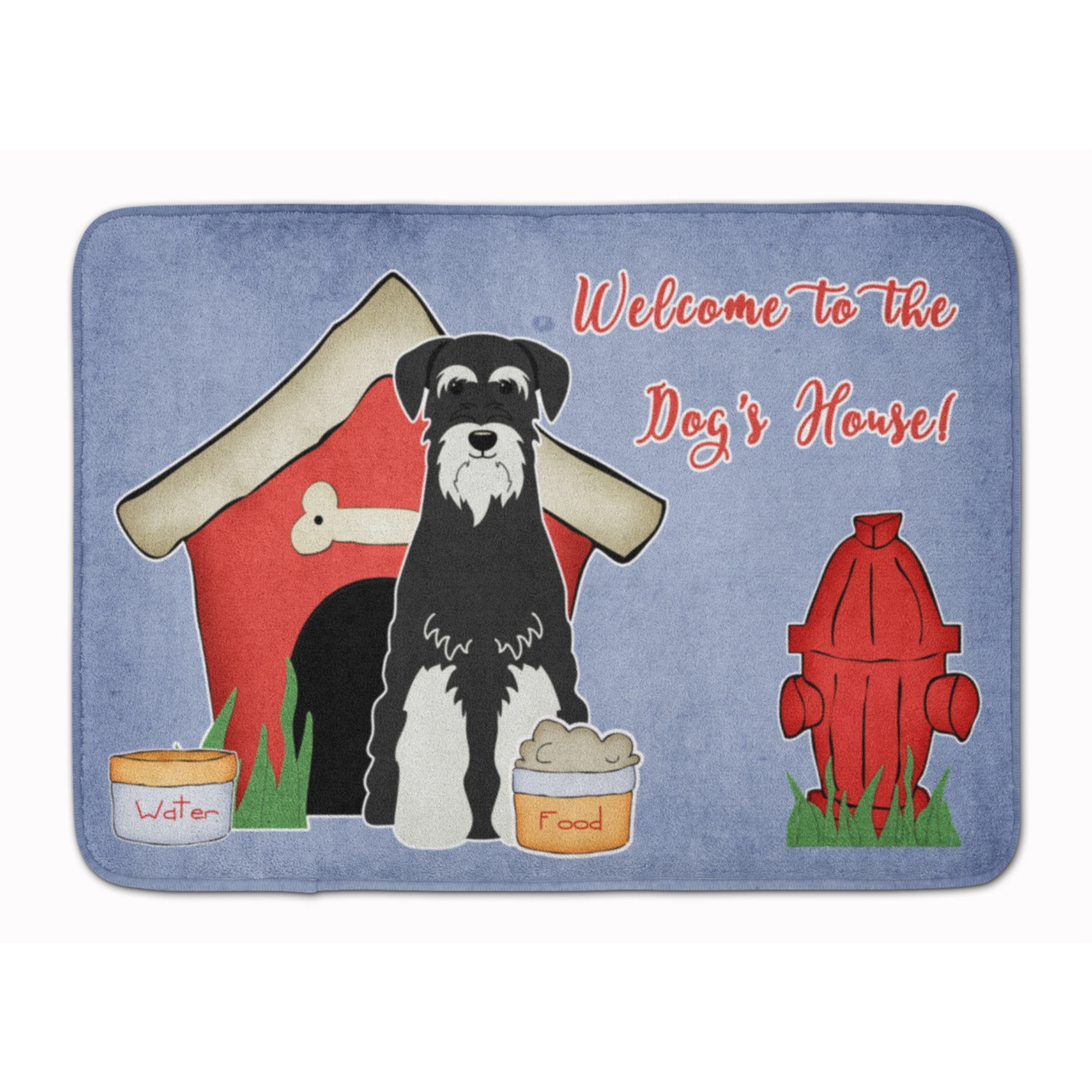 &quotCaroline's Treasures Dog House Standard Schnauzer Floor Mat, 19"" x 27"", Multicolor"