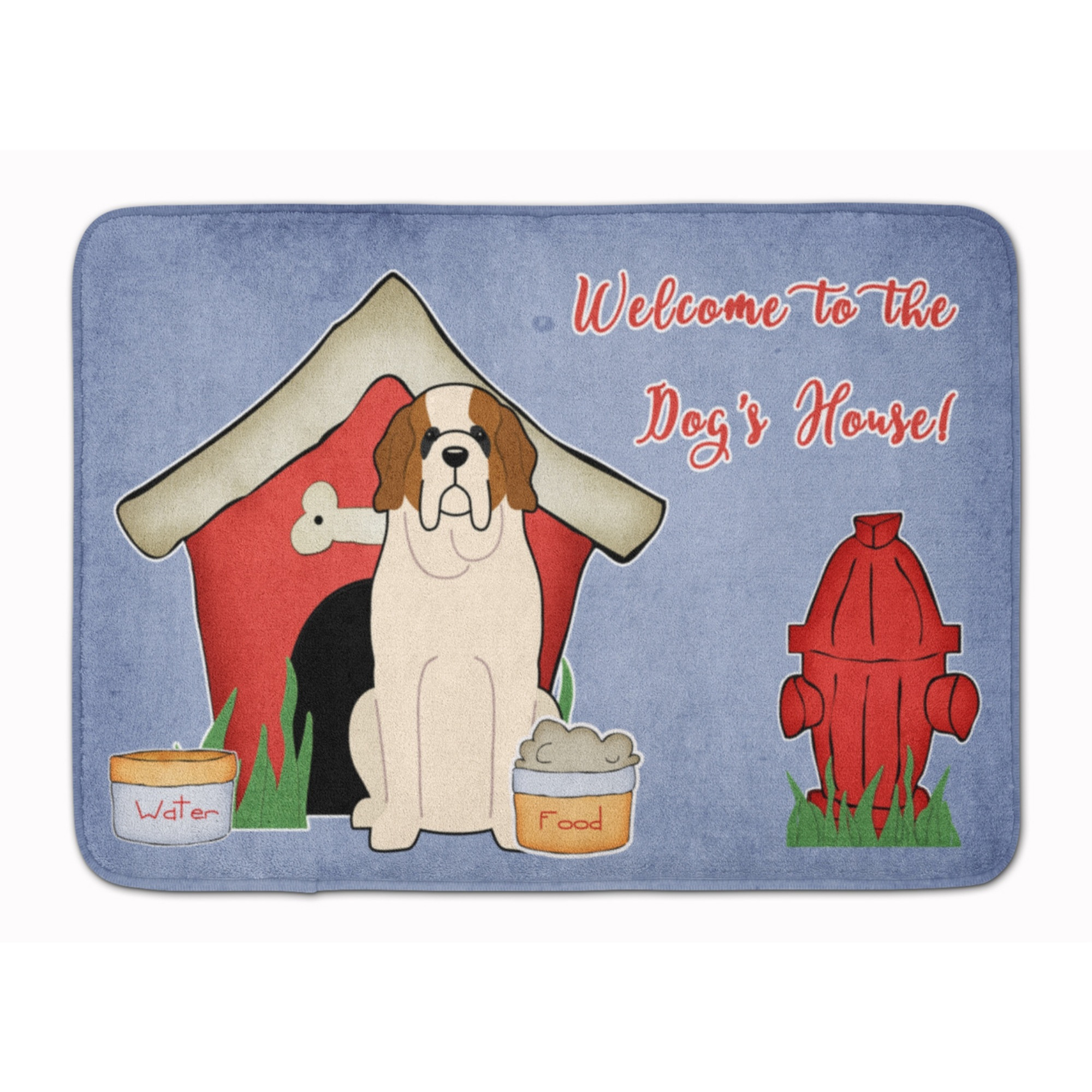 &quotCaroline's Treasures Dog House Collection Saint Bernard Floor Mat, 19"" x 27"", Multicolor"