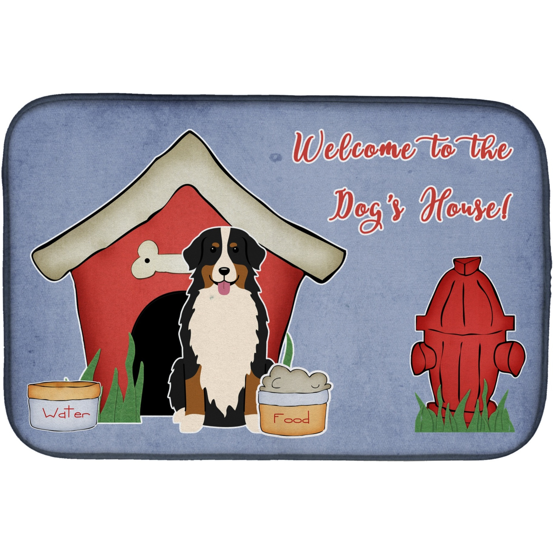 &quotCaroline's Treasures House Collection Bernese Mountain Dog Dish Drying Mat, 14 x 21"