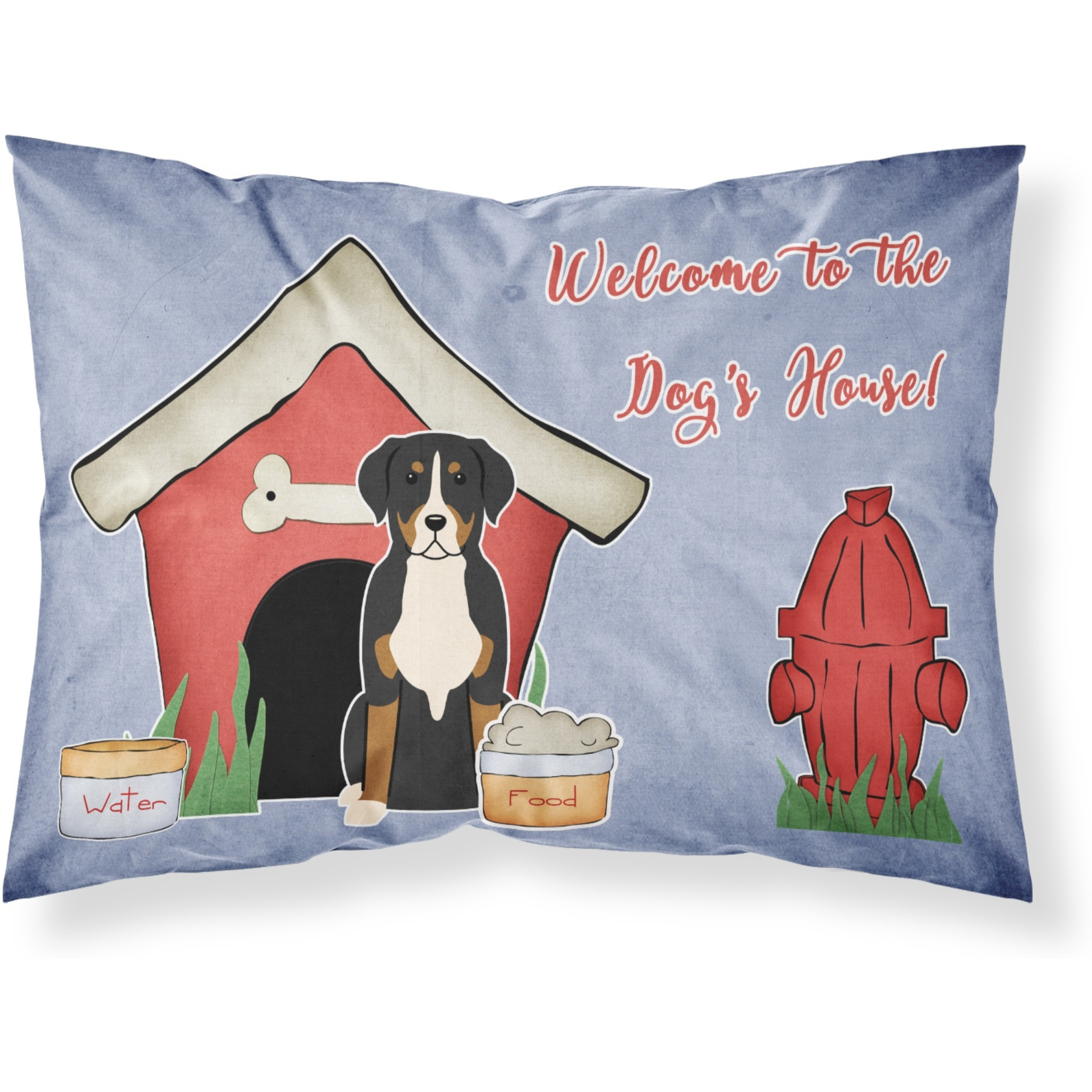 &quotCaroline's Treasures House Collection Greater Swiss Mountain Dog Fabric Standard Pillowcase BB2791PILLOWCASE, Multicolor"