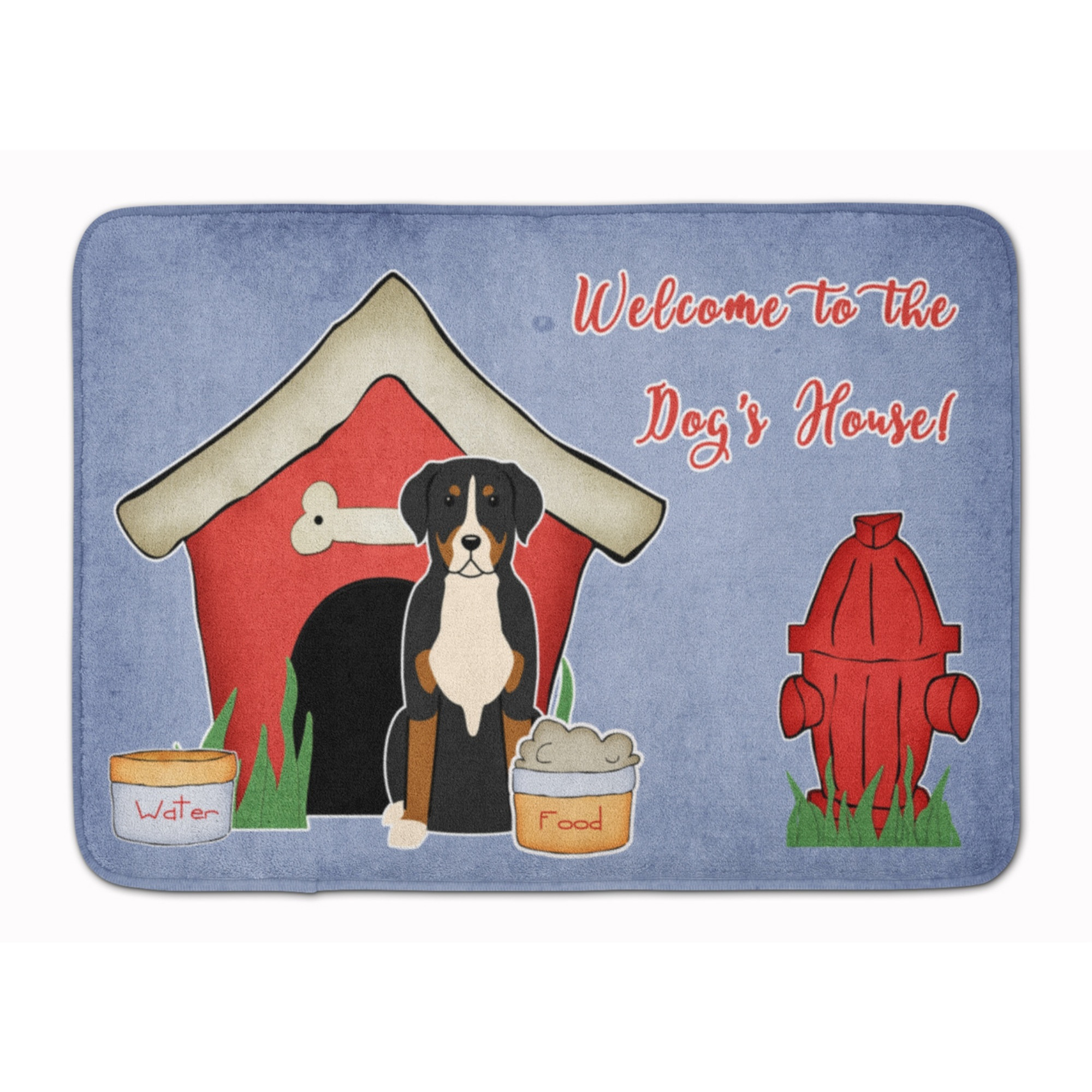 &quotCaroline's Treasures House Greater Swiss Mountain Dog Floor Mat, 19"" x 27"", Multicolor"