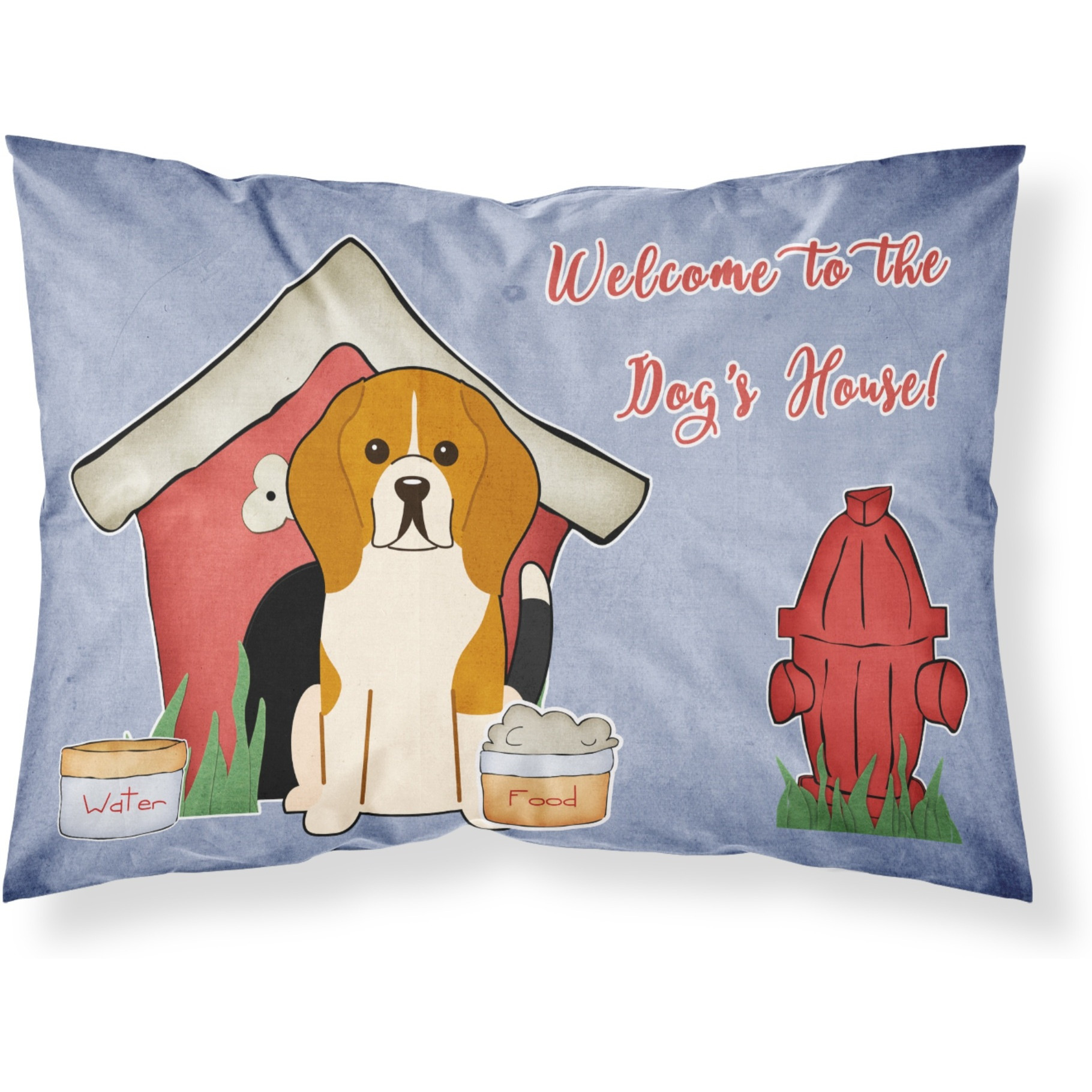 &quotCaroline's Treasures Dog House Collection Beagle Tricolor Fabric Standard Pillowcase BB2794PILLOWCASE, Multicolor"
