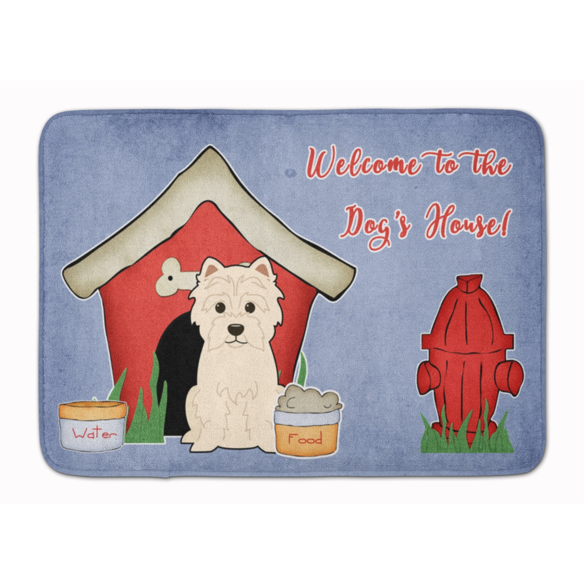&quotCaroline's Treasures Dog House Collection Westie Floor Mat, 19"" x 27"", Multicolor"