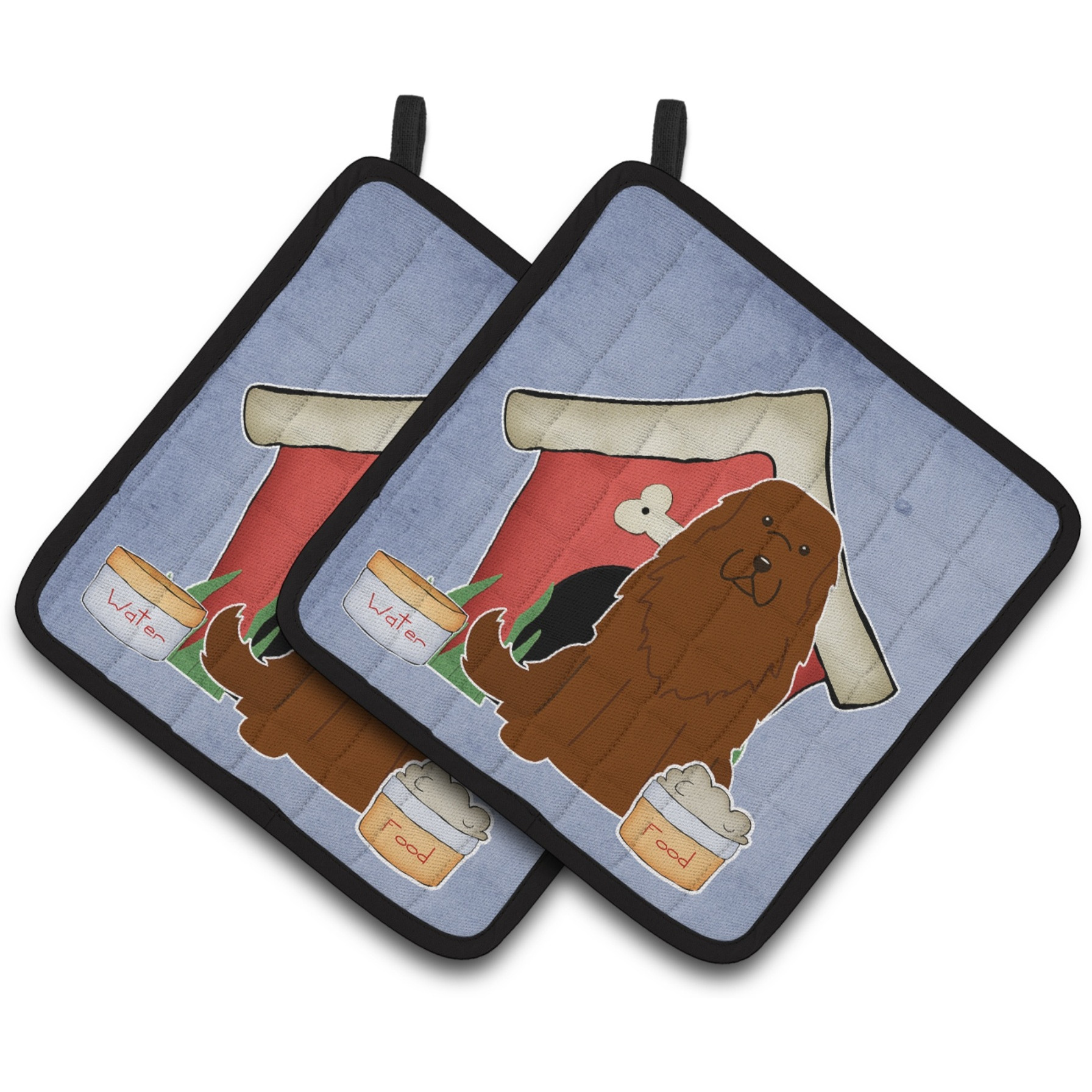 &quotCaroline's Treasures Dog House Collection Caucasian Shepherd Dog Pair of Pot Holders BB2804PTHD, 7.5HX7.5W, Multicolor"