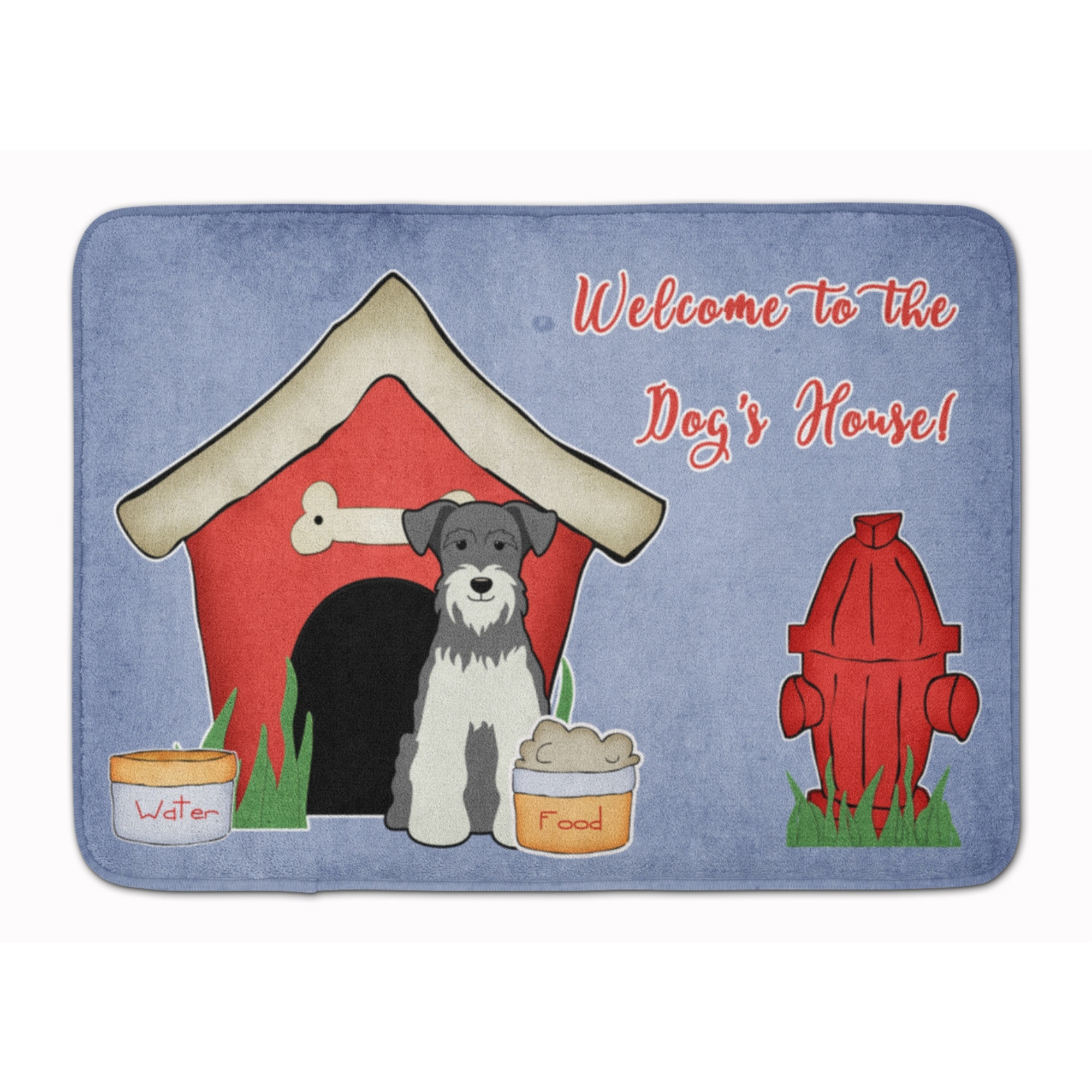 &quotCaroline's Treasures Dog House Miniature Schanuzer, 19"" x 27"", Multicolor"