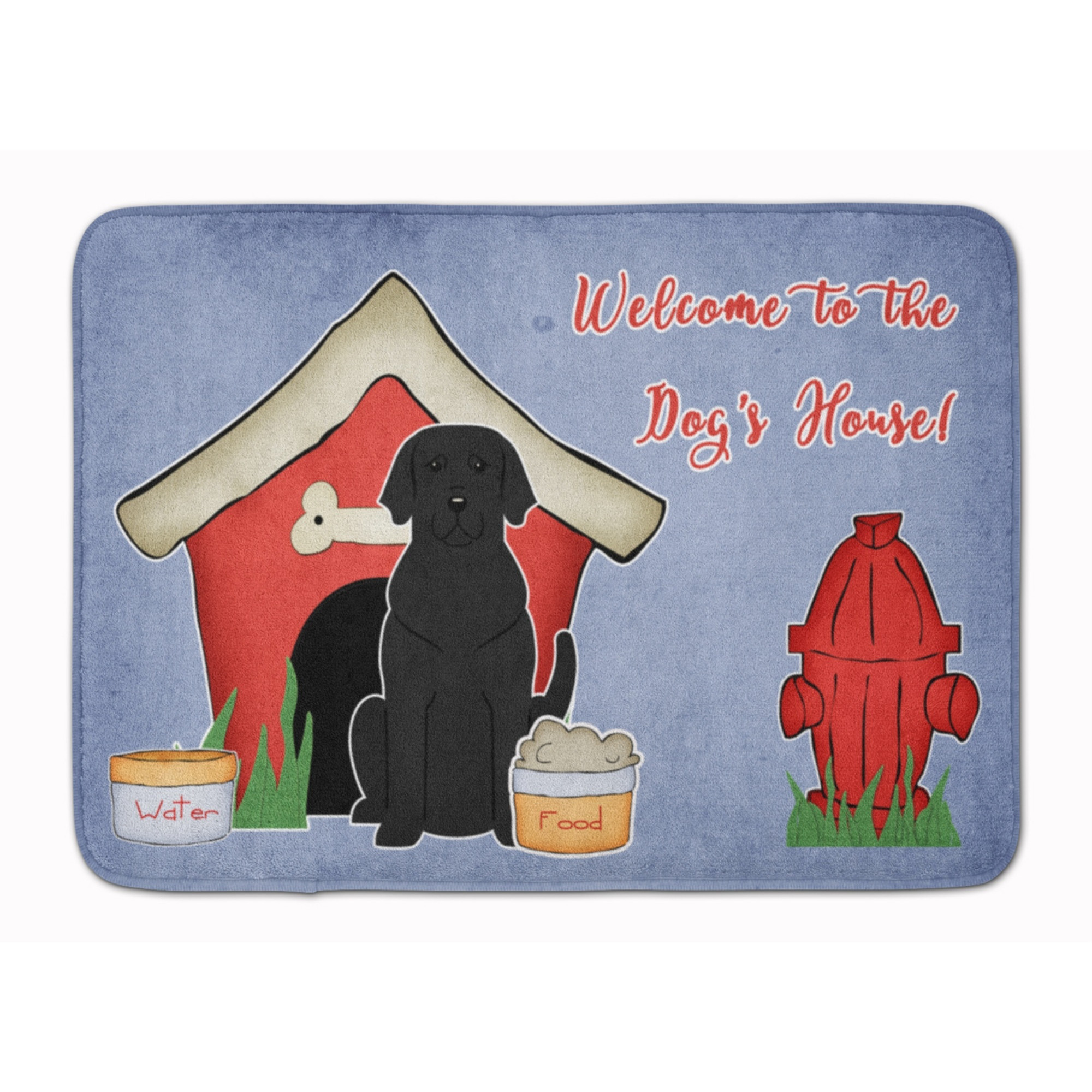 &quotCaroline's Treasures Dog House Collection Black Labrador Floor Mat, 19"" x 27"", Multicolor"