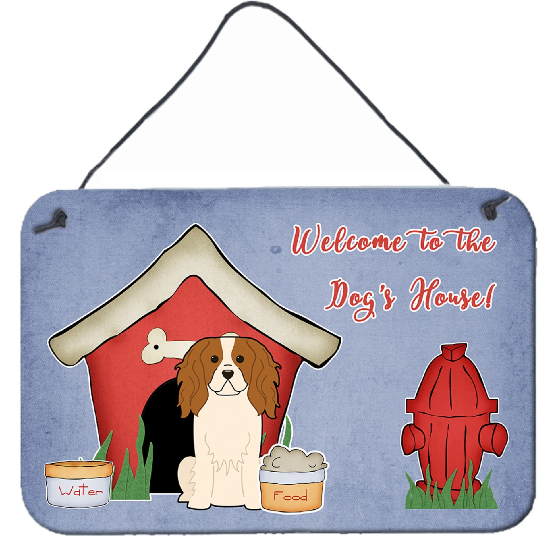 &quotCaroline's Treasures Dog House Collection Cavalier Spaniel Wall or Door Hanging Prints BB2812DS812, 8"" x 12"""