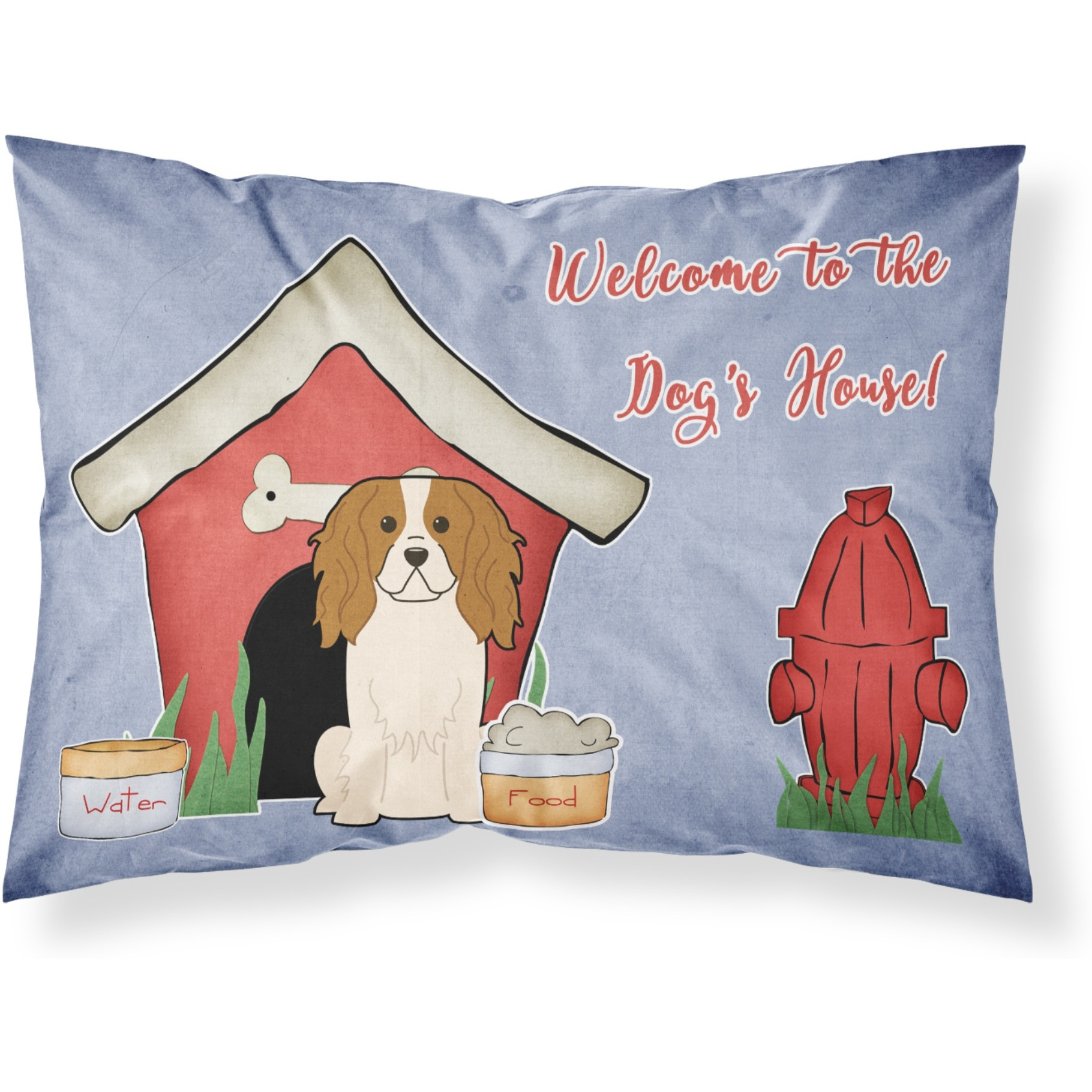 Caroline's Treasures Dog House Collection Cavalier Spaniel Fabric Standard Pillowcase BB2812PILLOWCASE