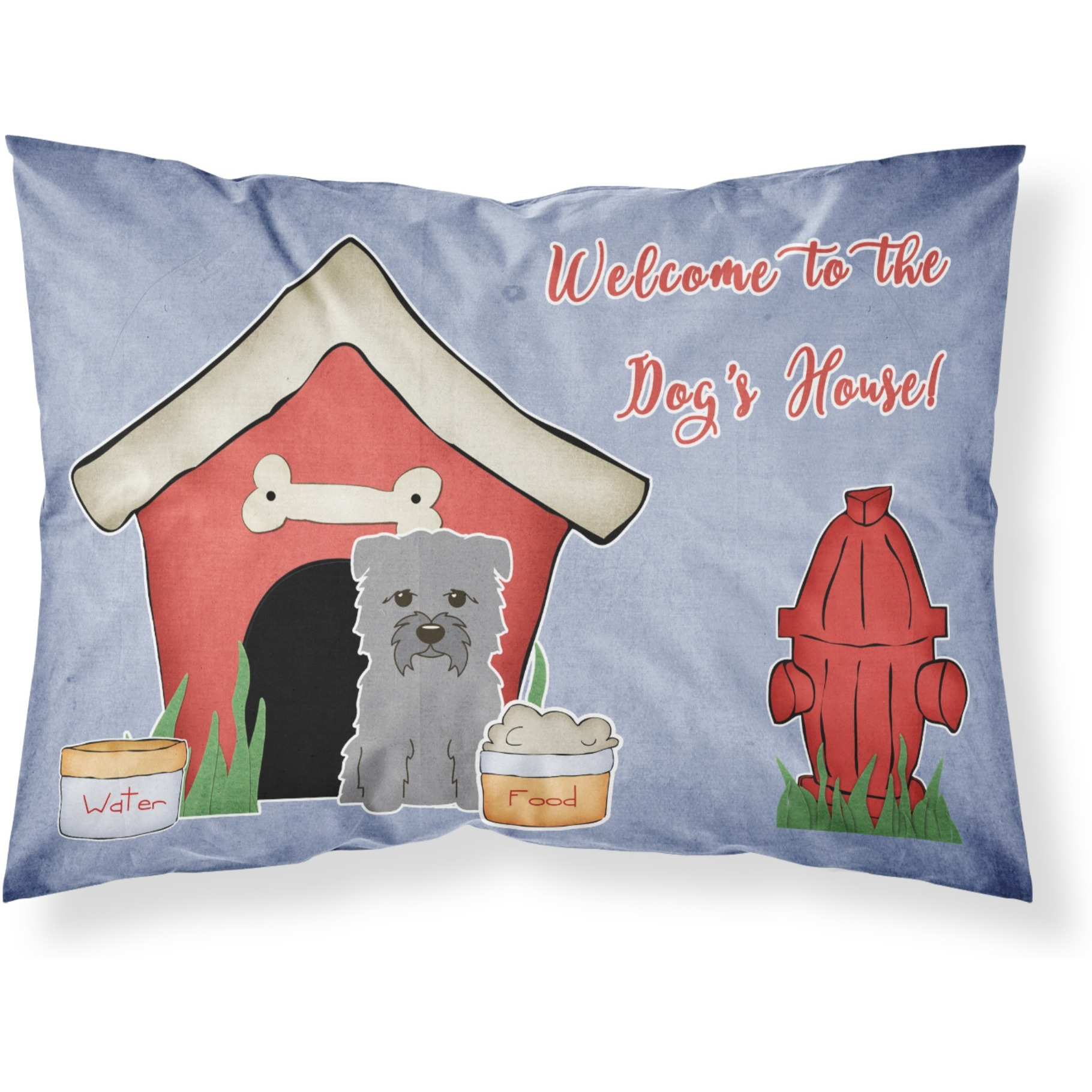 &quotCaroline's Treasures Dog House Collection Glen of Imal Grey Fabric Standard Pillowcase BB2813PILLOWCASE, Multicolor"