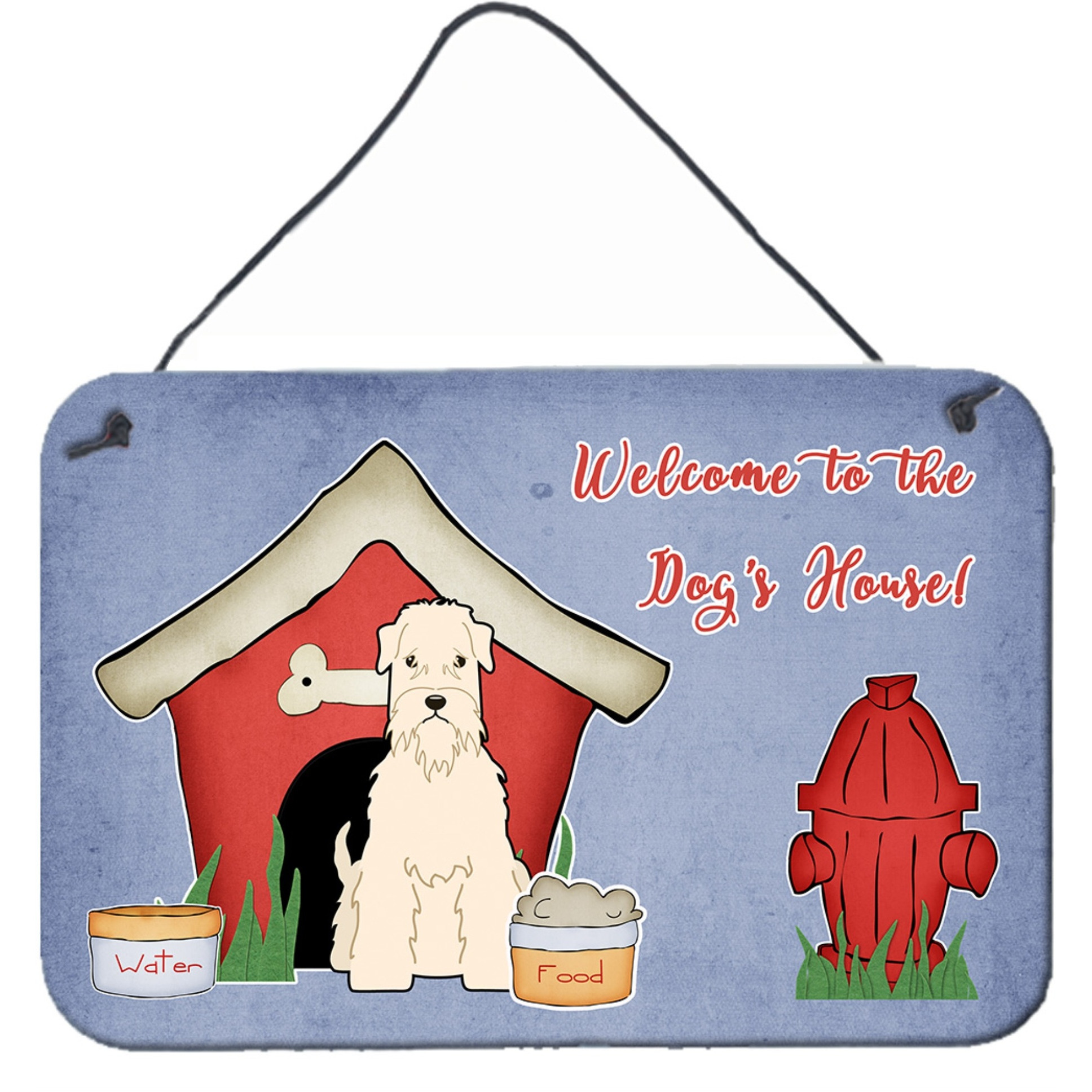 &quotCaroline's Treasures Dog House Collection Soft Coated Wheaten Terrier Wall or Door Hanging Prints BB2815DS812, 8"" x 12"""