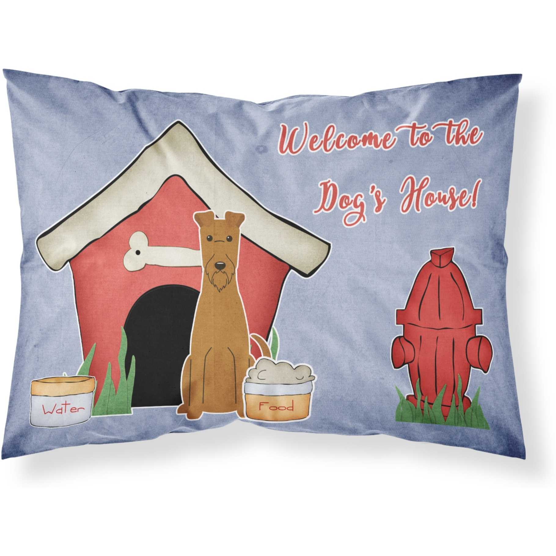 Caroline's Treasures Dog House Collection Irish Terrier Fabric Standard Pillowcase BB2816PILLOWCASE