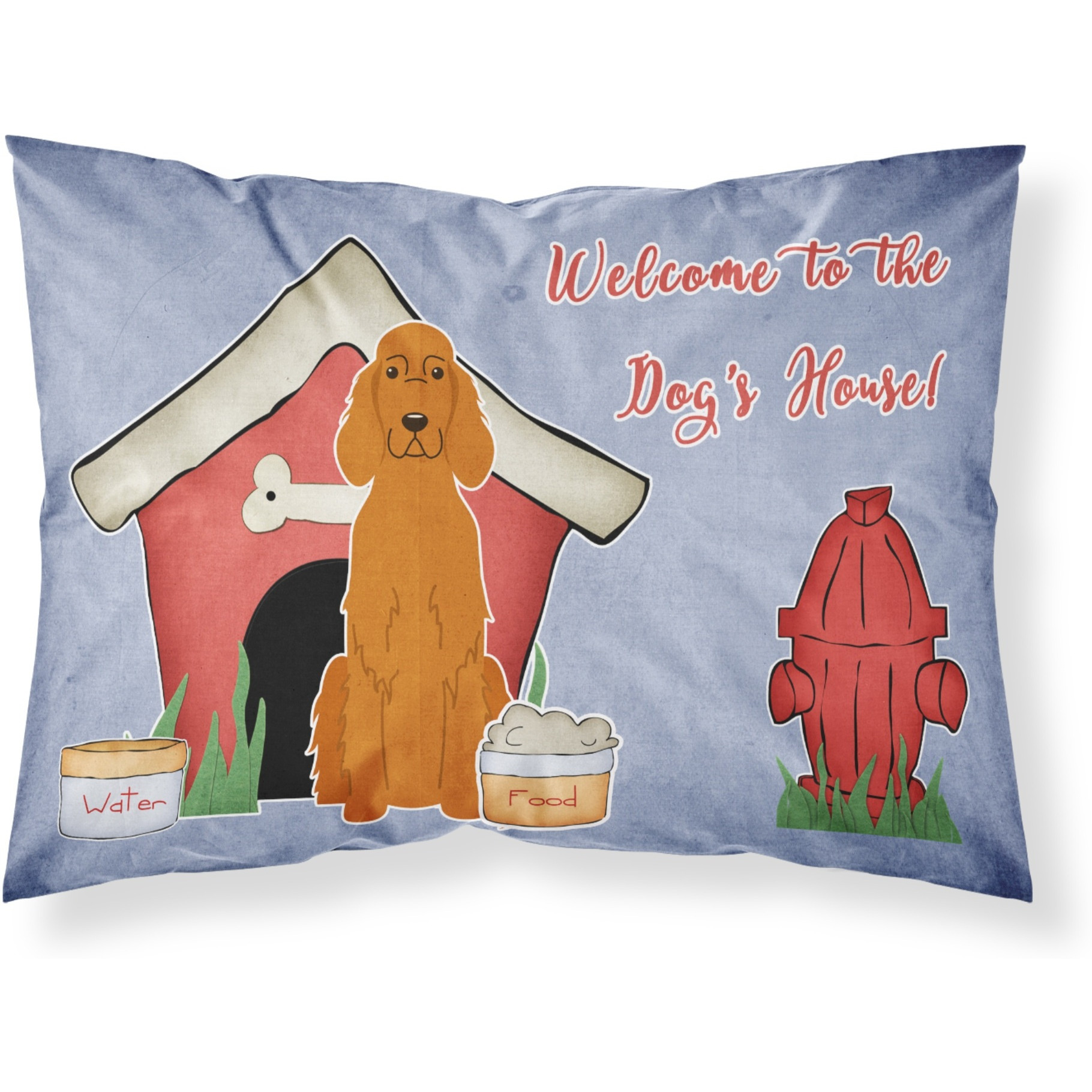 &quotCaroline's Treasures Dog House Collection Irish Setter Fabric Standard Pillowcase BB2818PILLOWCASE, Multicolor"