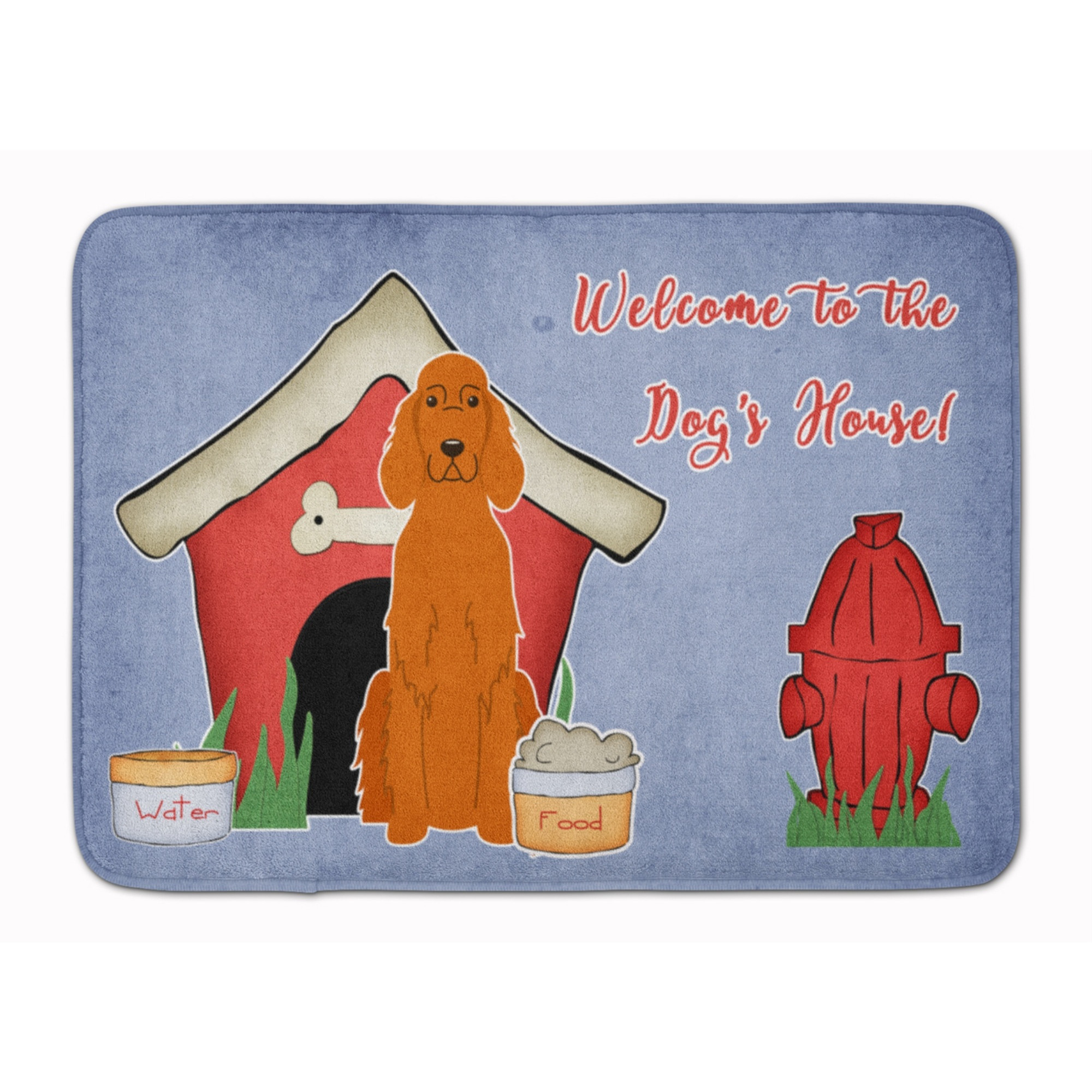 &quotCaroline's Treasures Dog House Collection Irish Setter Floor Mat, 19"" x 27"", Multicolor"