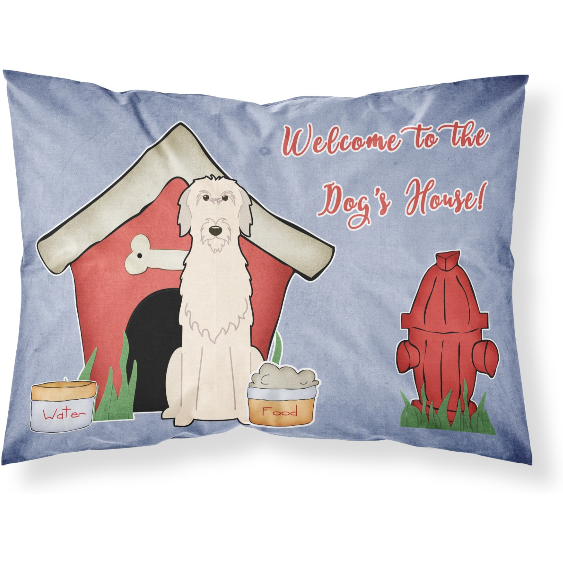 &quotCaroline's Treasures Dog House Collection Irish Wolfhound Fabric Standard Pillowcase BB2819PILLOWCASE, Multicolor"