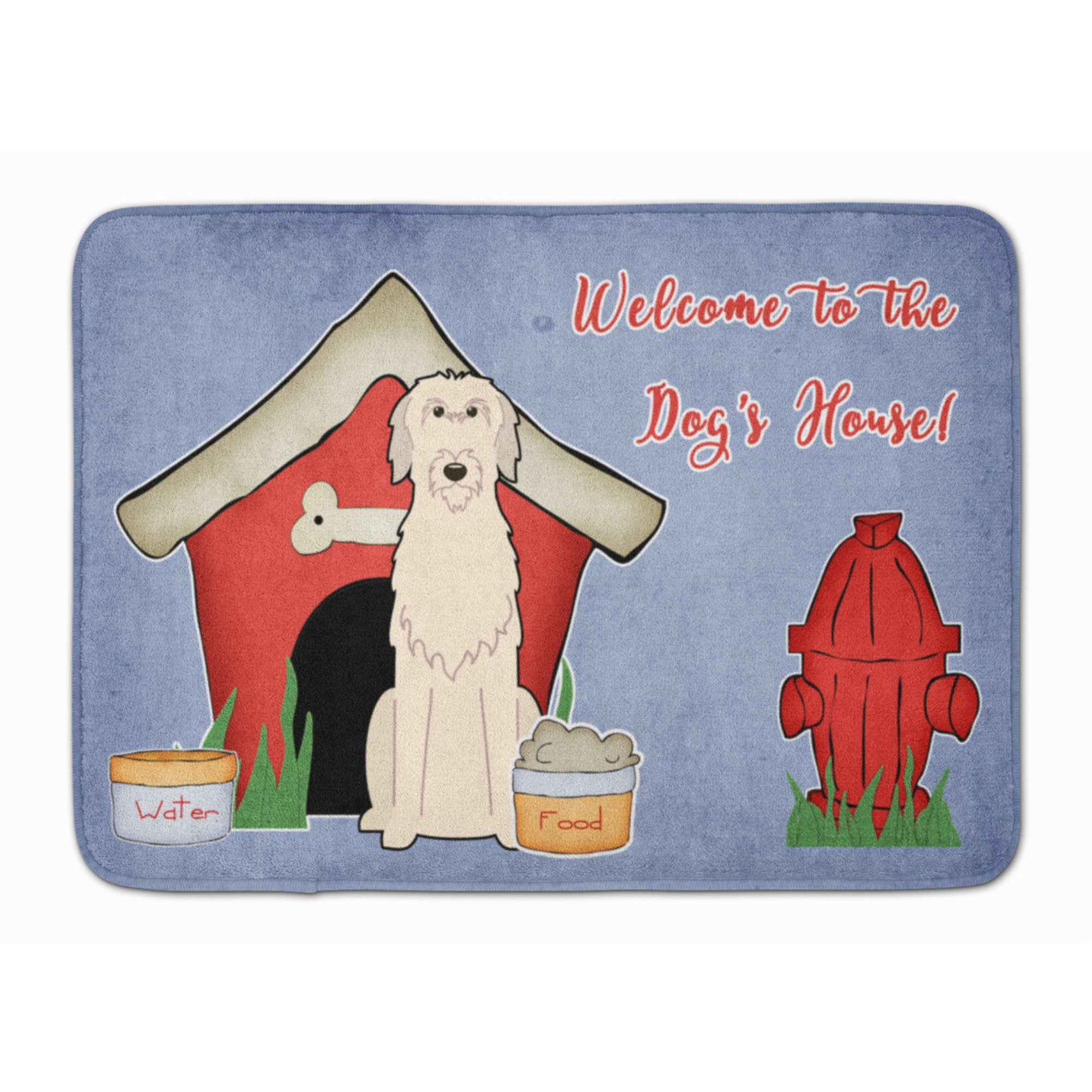&quotCaroline's Treasures Dog House Collection Irish Wolfhound Floor Mat, 19"" x 27"", Multicolor"