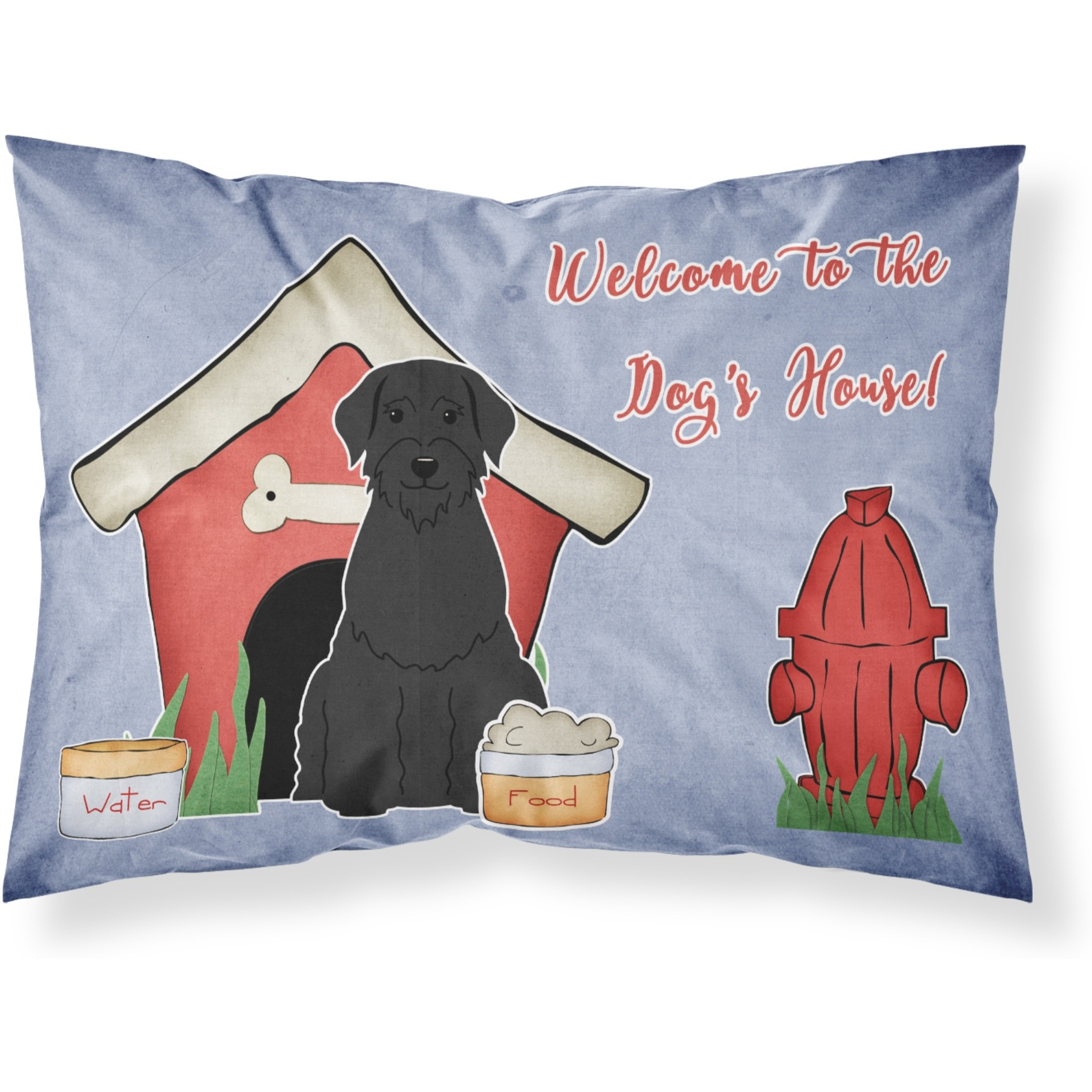 &quotCaroline's Treasures Dog House Collection Giant Schnauzer Fabric Standard Pillowcase BB2820PILLOWCASE, Multicolor"