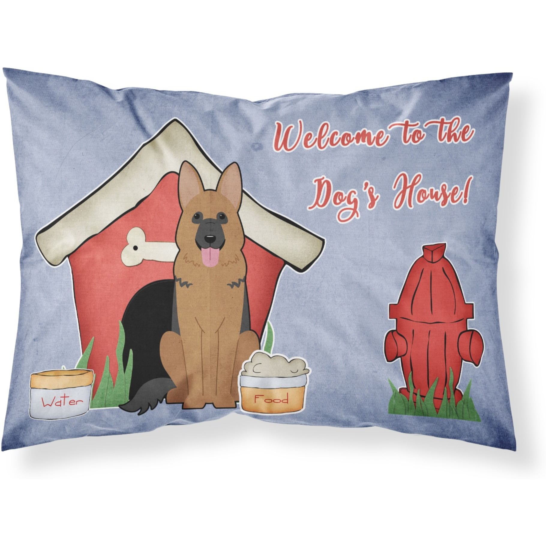 Caroline's Treasures Dog House Collection German Shepherd Fabric Standard Pillowcase BB2821PILLOWCASE