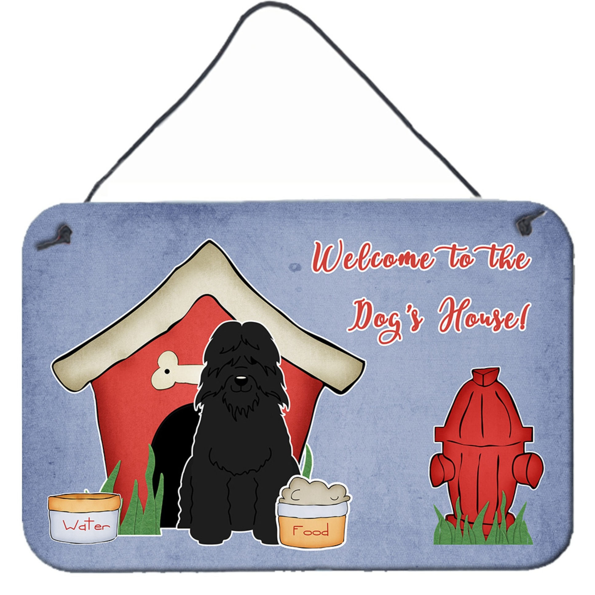 &quotCaroline's Treasures Dog House Collection Bouvier des Flandres Wall or Door Hanging Prints BB2828DS812, 8"" x 12"""