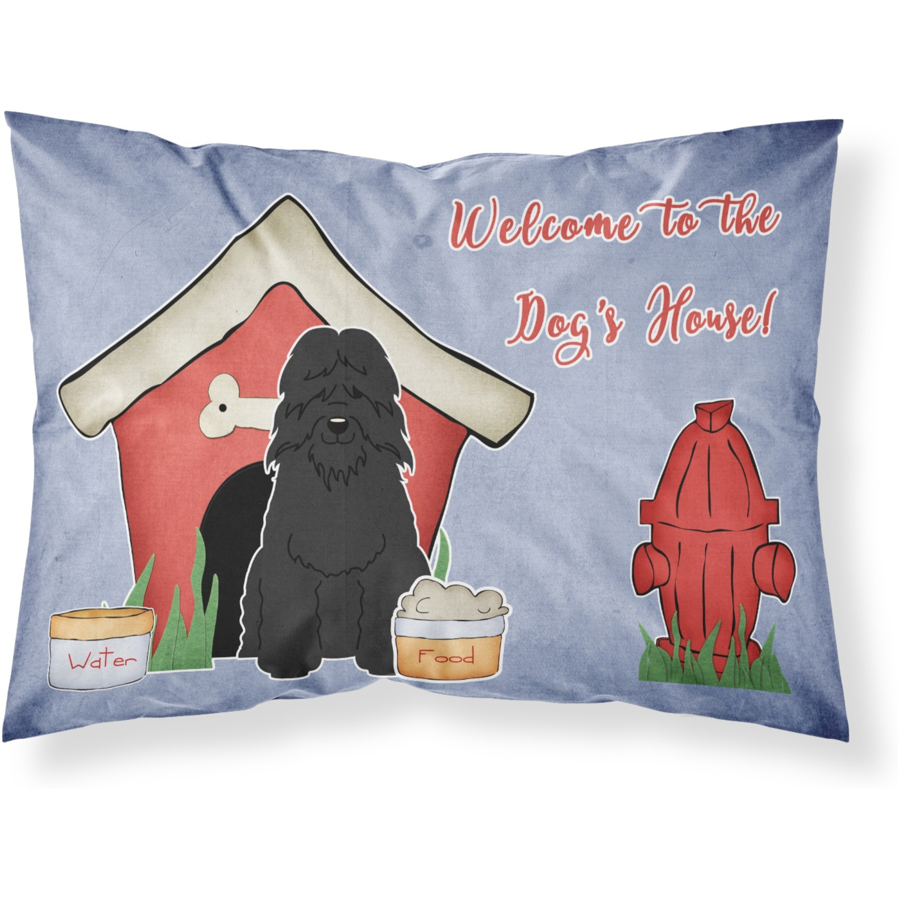 &quotCaroline's Treasures Dog House Collection Bouvier des Flandres Fabric Standard Pillowcase BB2828PILLOWCASE, Multicolor"