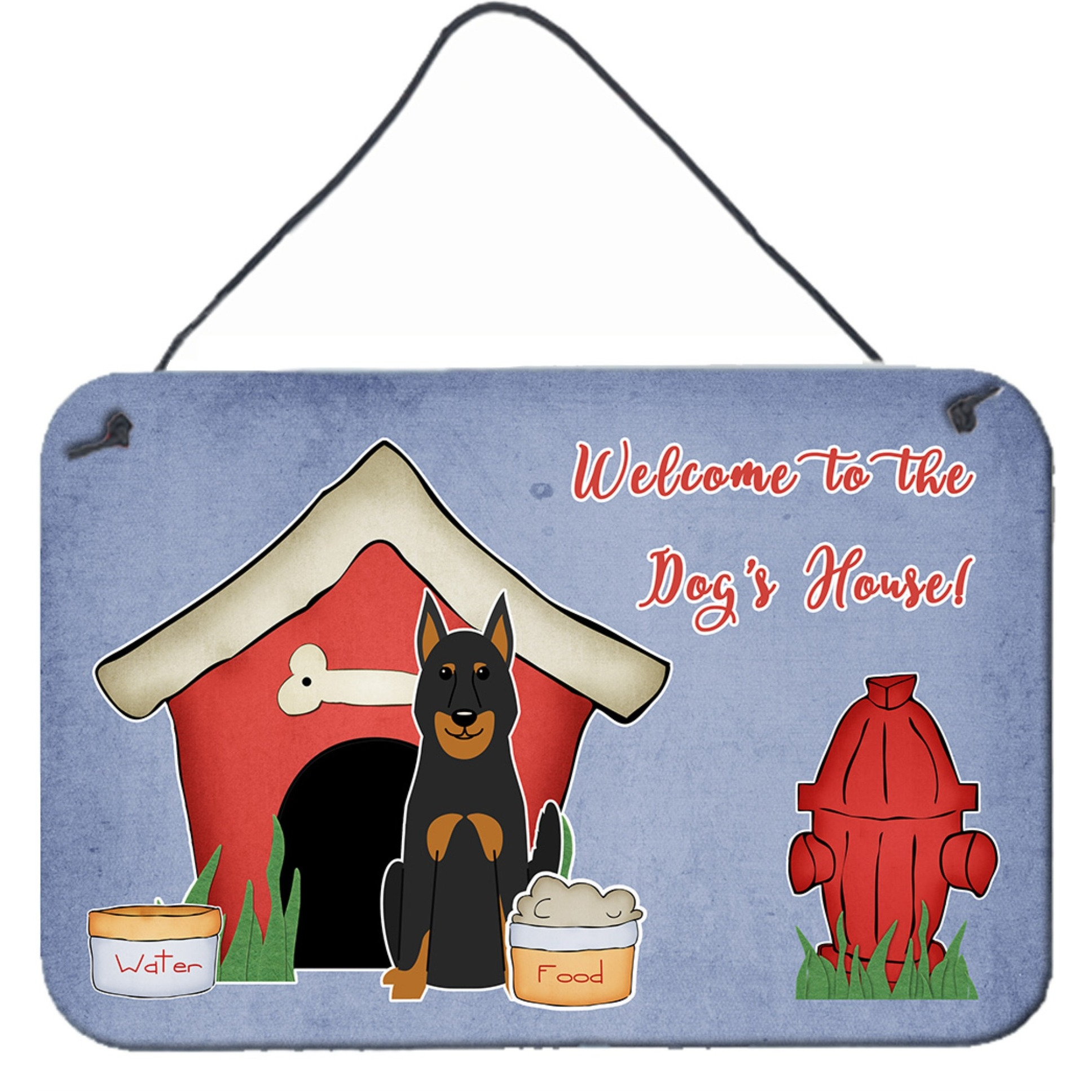 &quotCaroline's Treasures House Collection Beauce Shepherd Dog Wall or Door Hanging Prints BB2834DS812, 8"" x 12"", Multicolor"