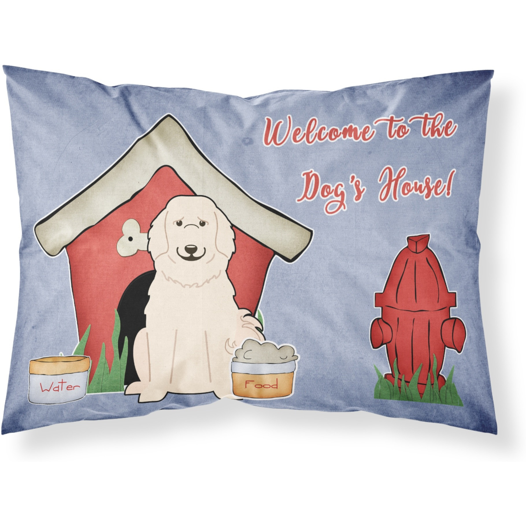 Caroline's Treasures Dog House Collection Pyrenese Fabric Standard Pillowcase BB2837PILLOWCASE