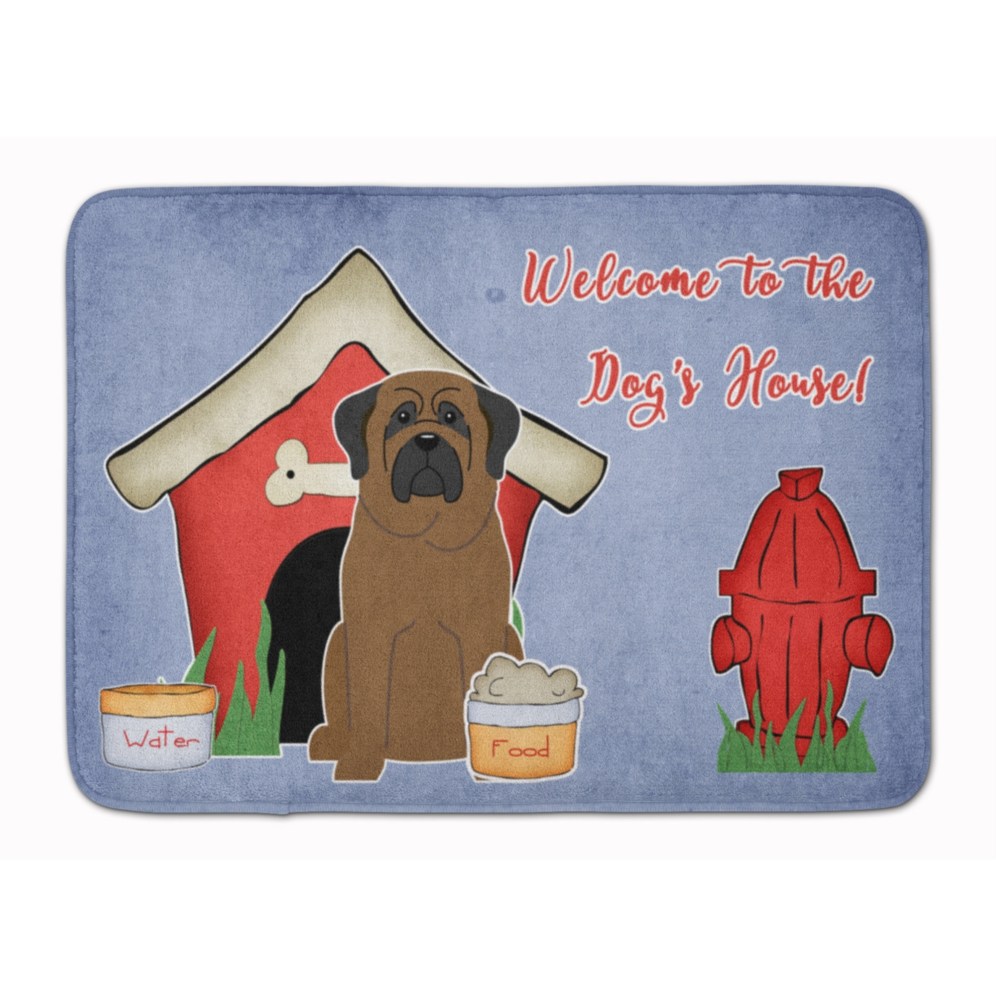 &quotCaroline's Treasures Dog House Collection Bullmastiff Floor Mat, 19"" x 27"", Multicolor"