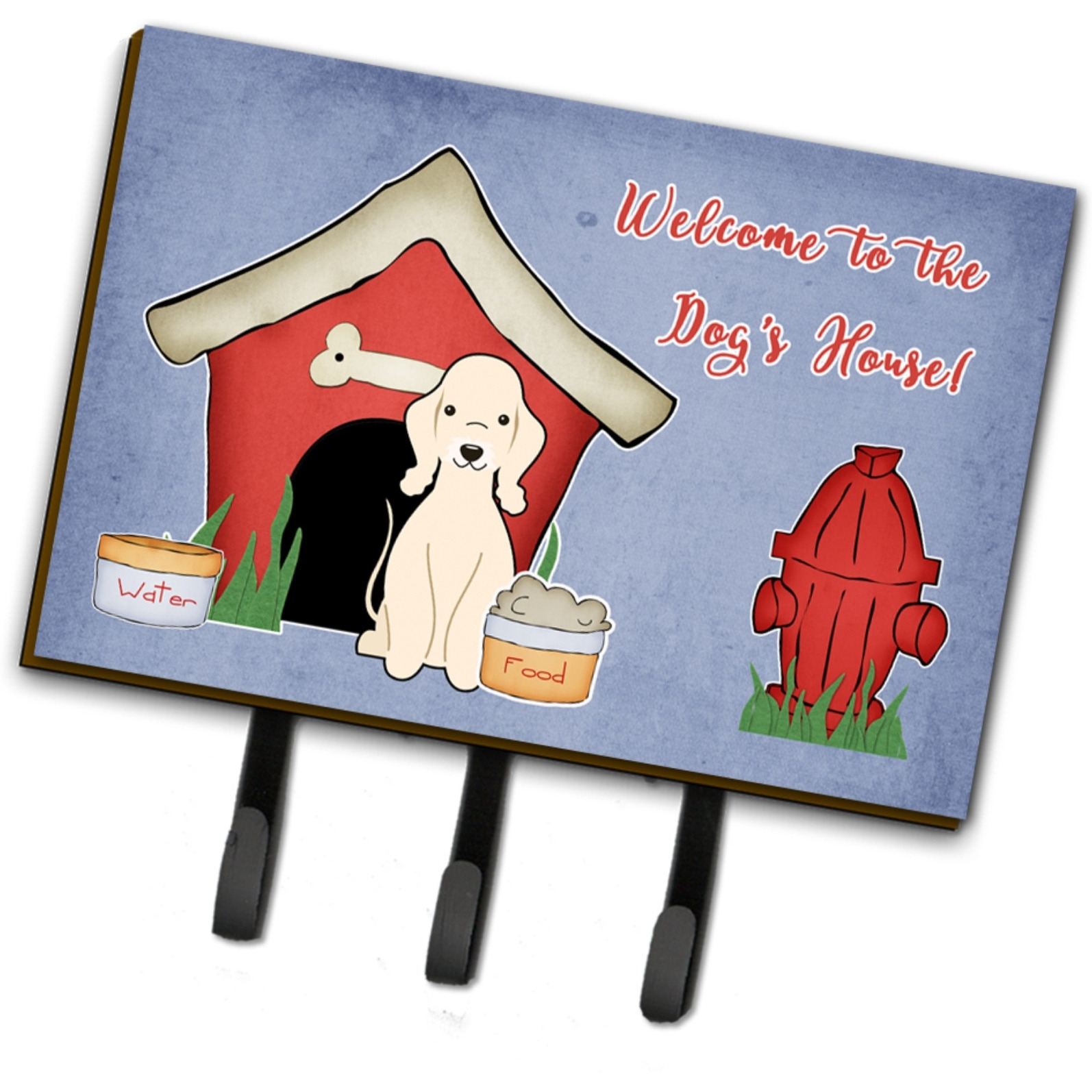 &quotCaroline's Treasures Dog House Collection Bedlington Terrier Sandy Leash or Key Holder BB2845TH68, Triple"