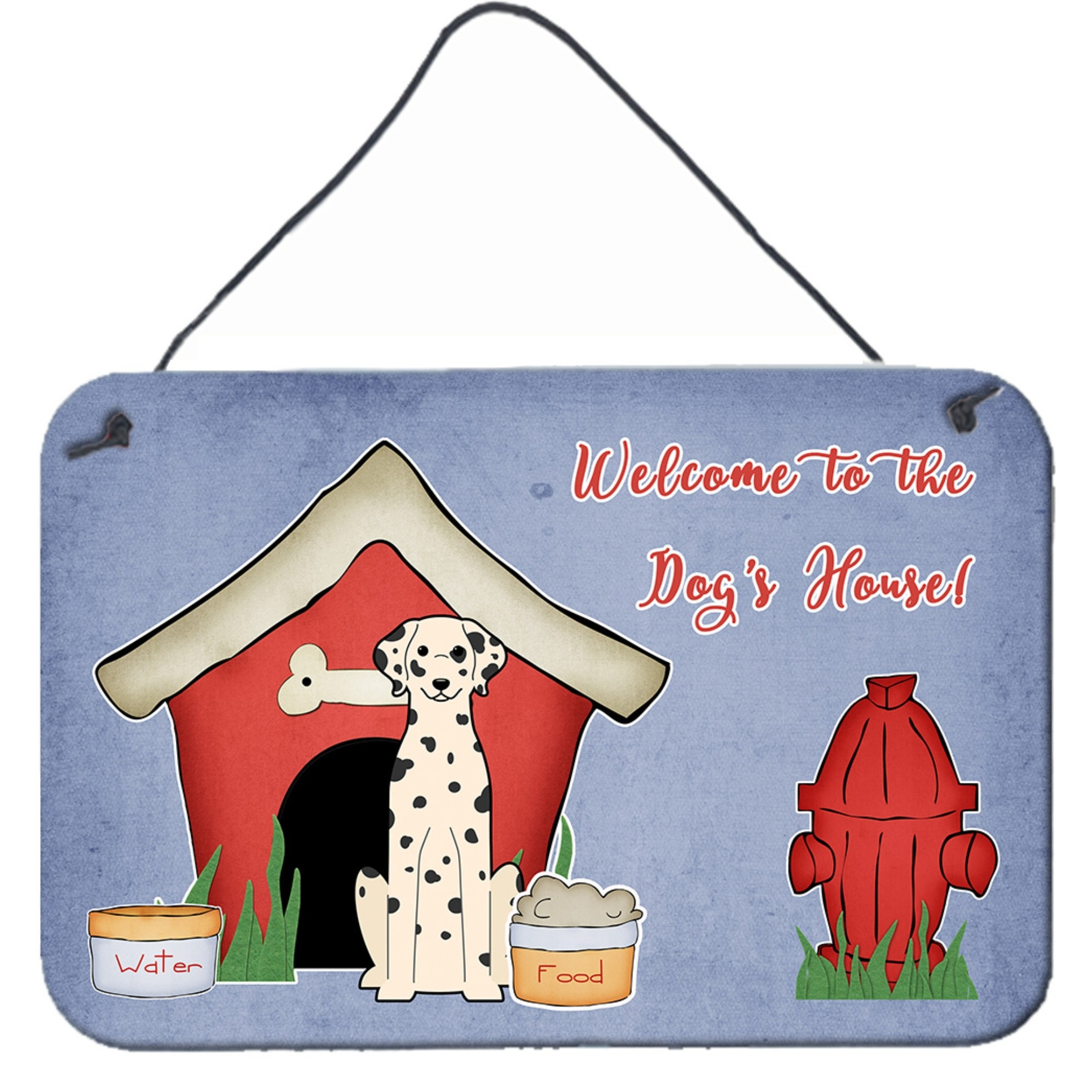 &quotCaroline's Treasures Dog House Collection Dalmatian Wall or Door Hanging Prints BB2851DS812, 8HX12W"